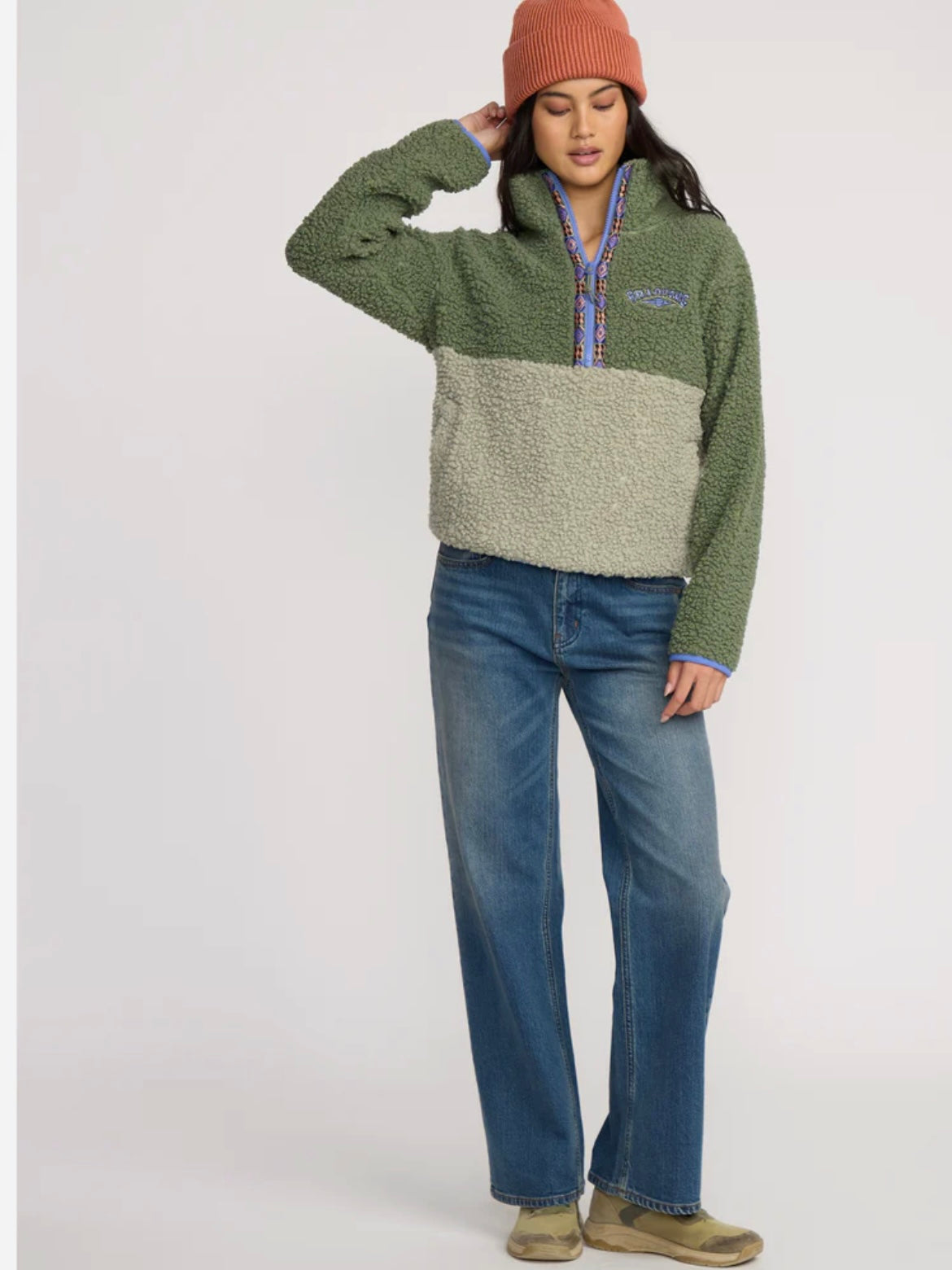 Horizon Mock Neck Half Zip Sweatshirt
