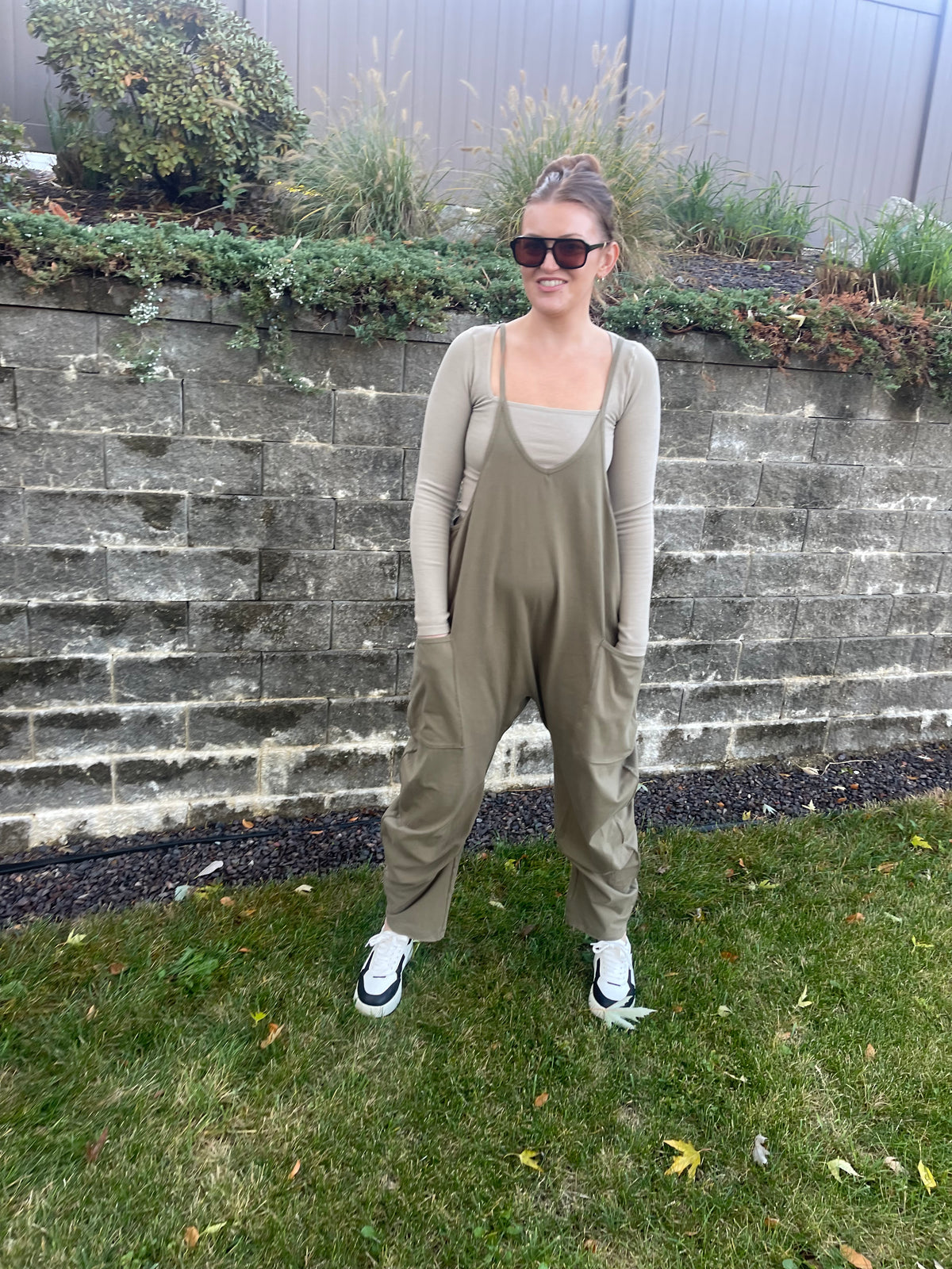 Olive Loose Fit Onesie