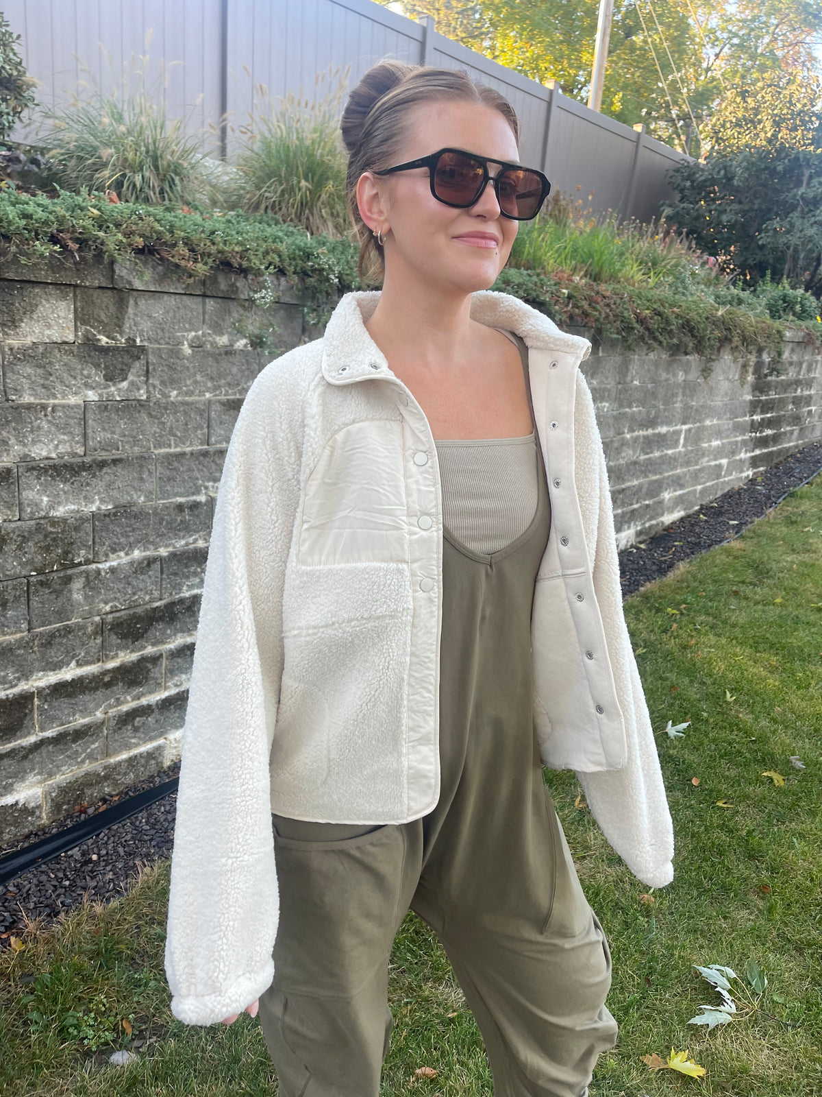 Olive Loose Fit Onesie