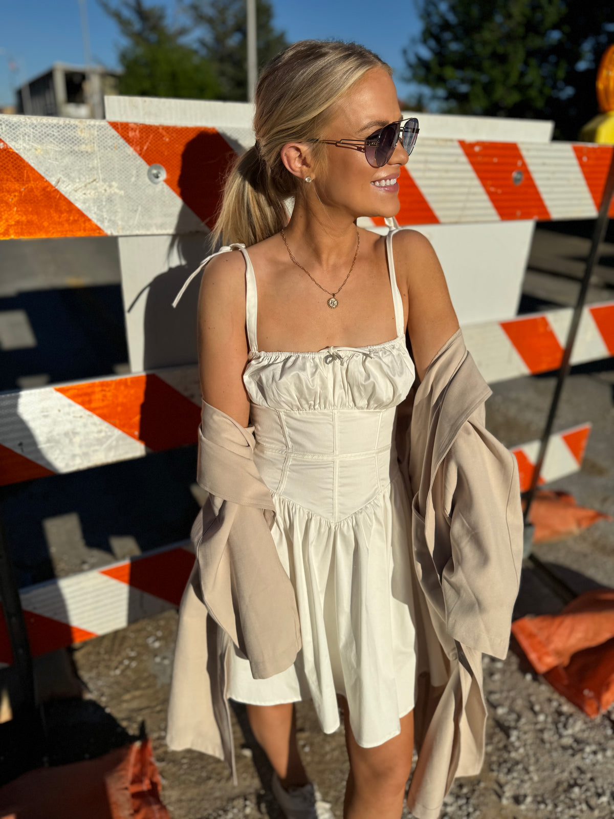 Corset Top Flared Skirt Mini Dress The Find Boutique LLC Corset Top Flared Skirt Mini Dress The Find Boutique LLC