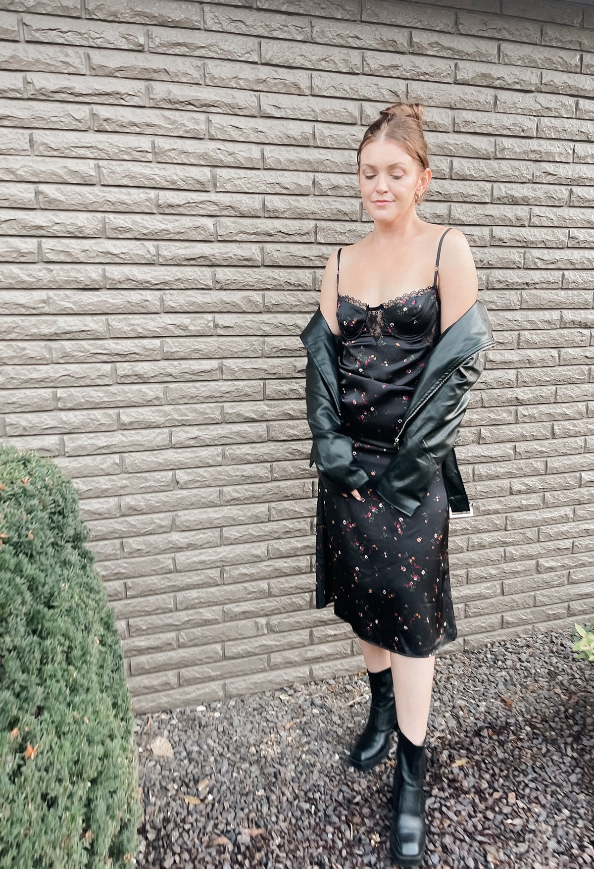 Black Vegan Leather Biker Jacket