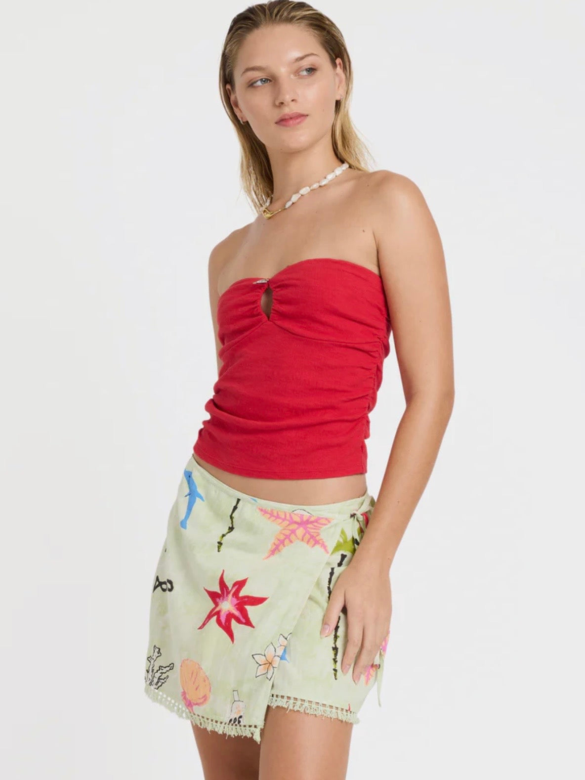 Lottie Hall Woven Mini Skirt