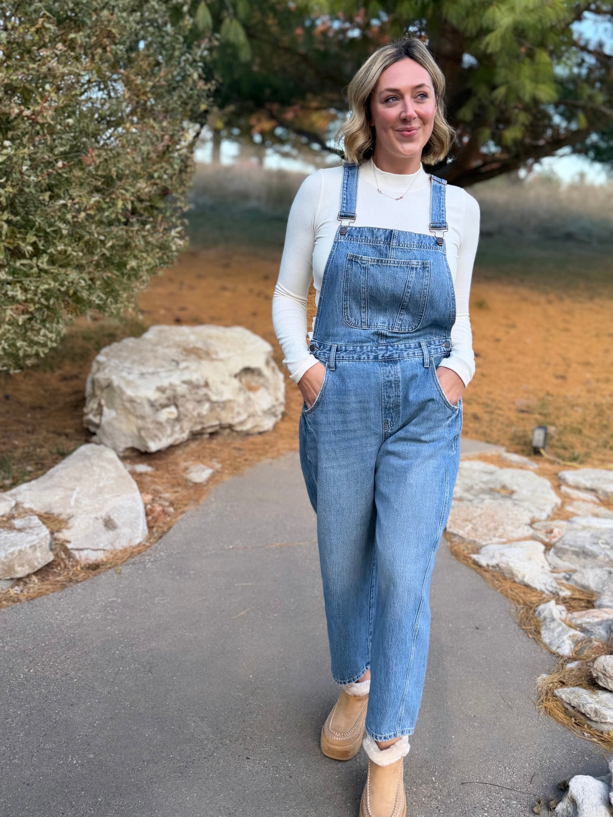Barrel Leg Overalls