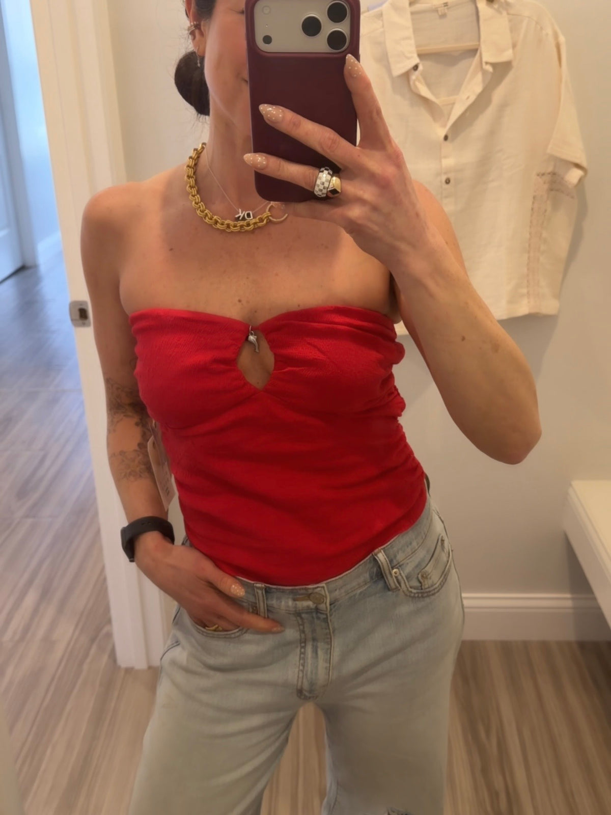 Lottie Hall Splasher Knit Tube Top