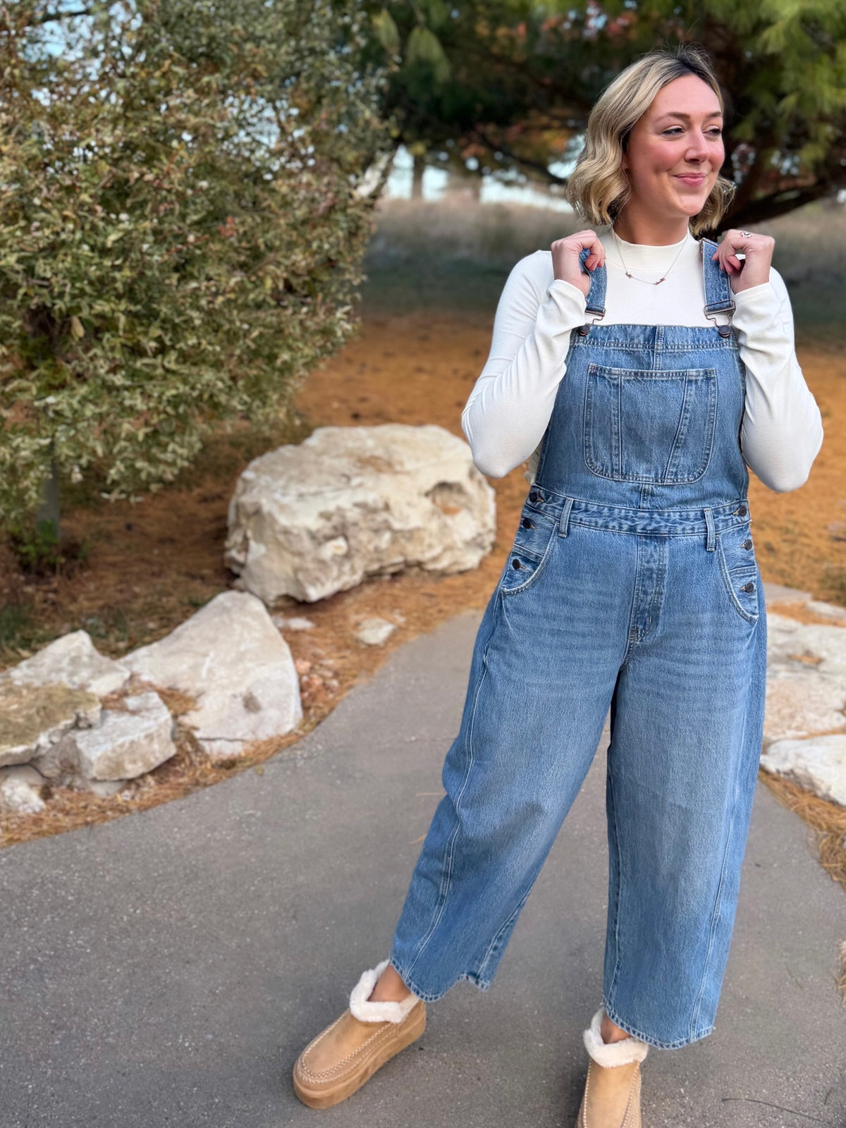 Barrel Leg Overalls