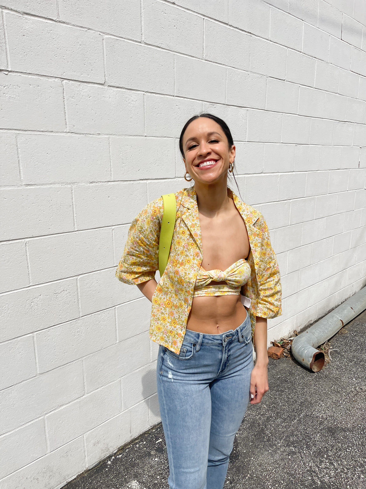 All Good Button Down Top