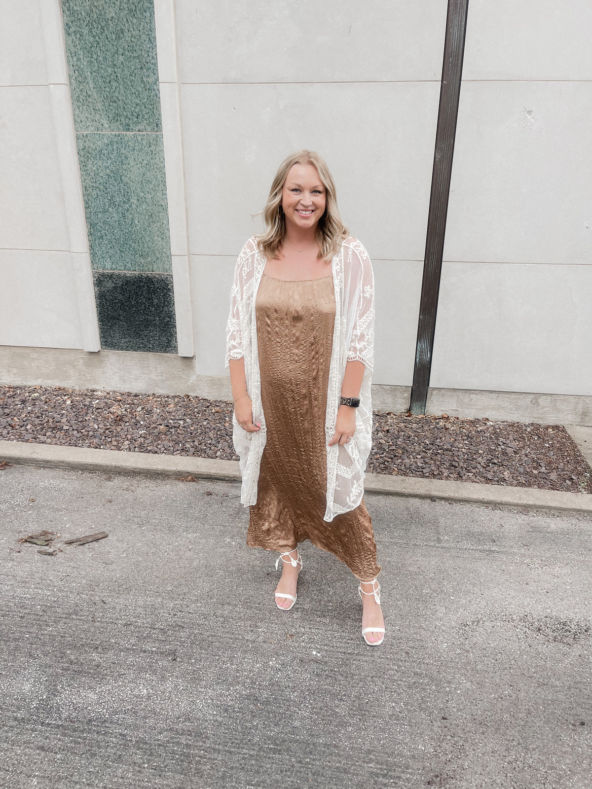 Ivory Embroidered Kimono