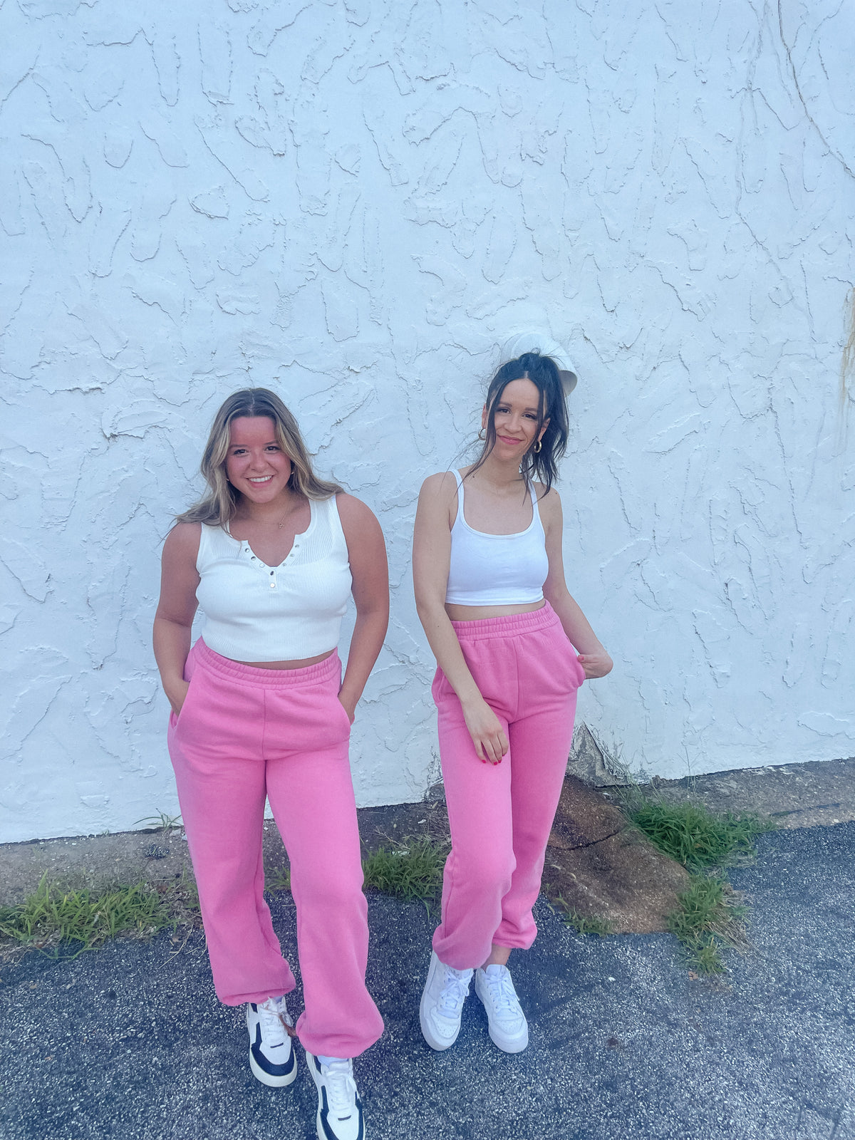 Pink High Waisted Joggers