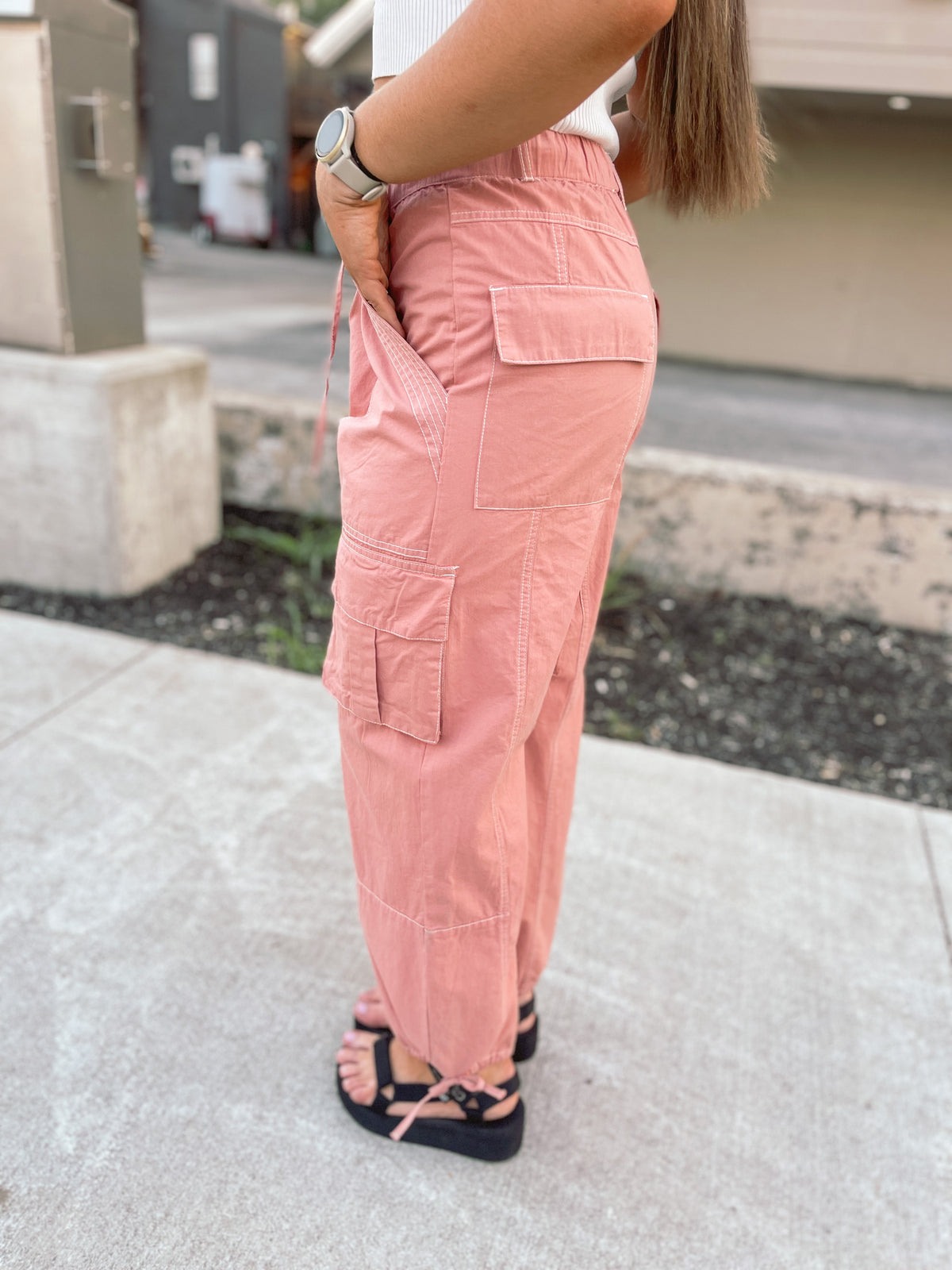 Salmon Cargo Pants
