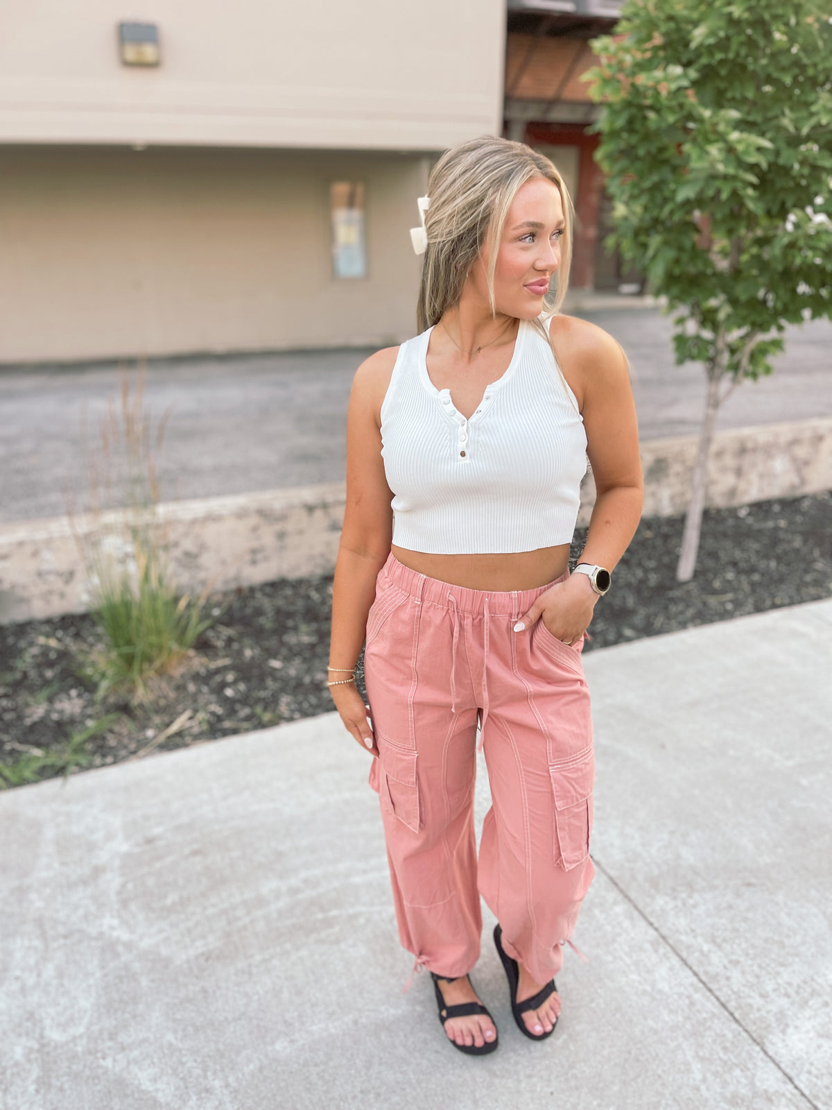 Salmon Cargo Pants