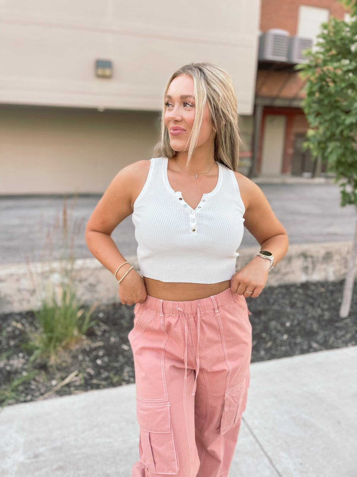 Salmon Cargo Pants