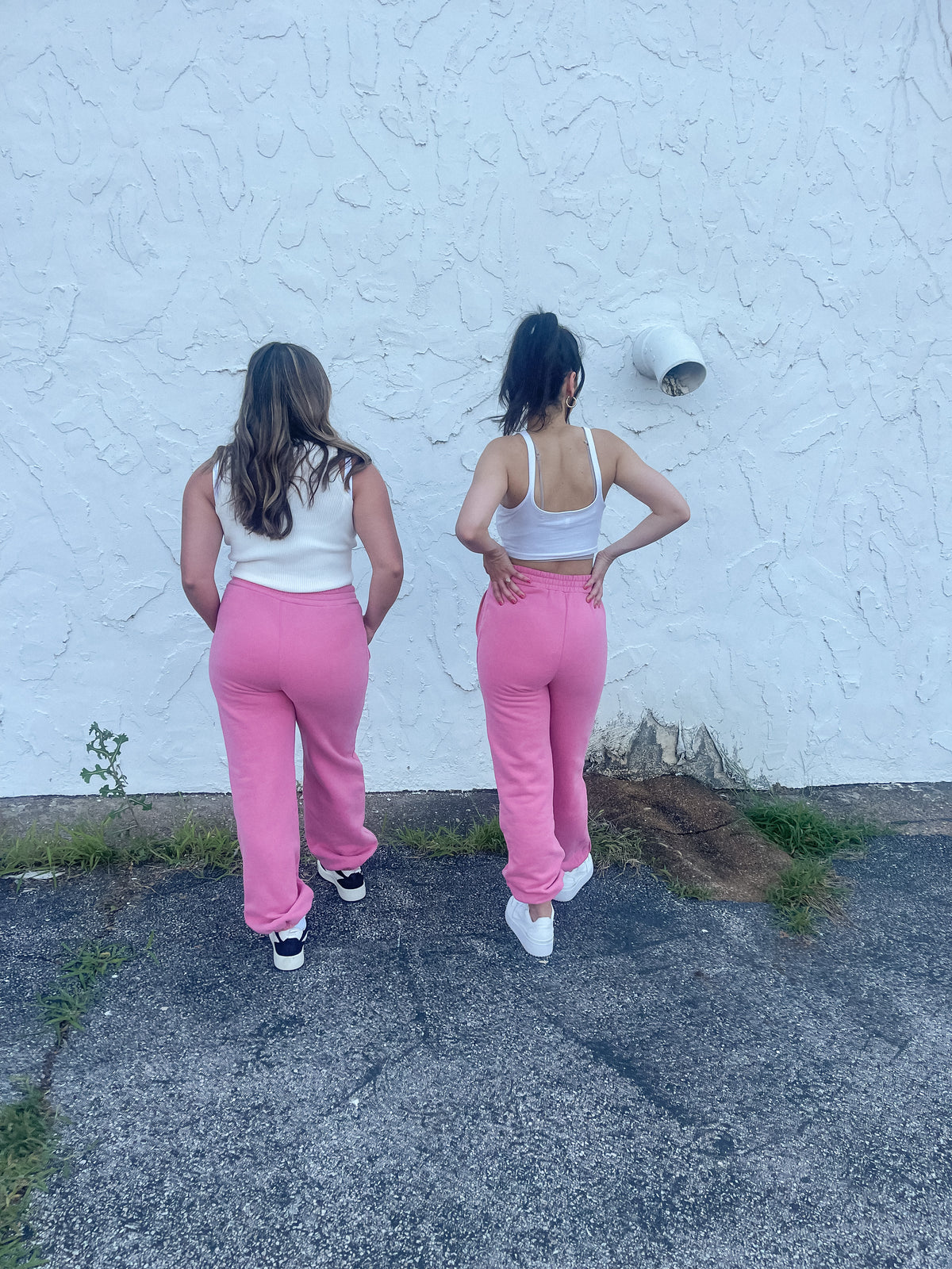 Pink High Waisted Joggers