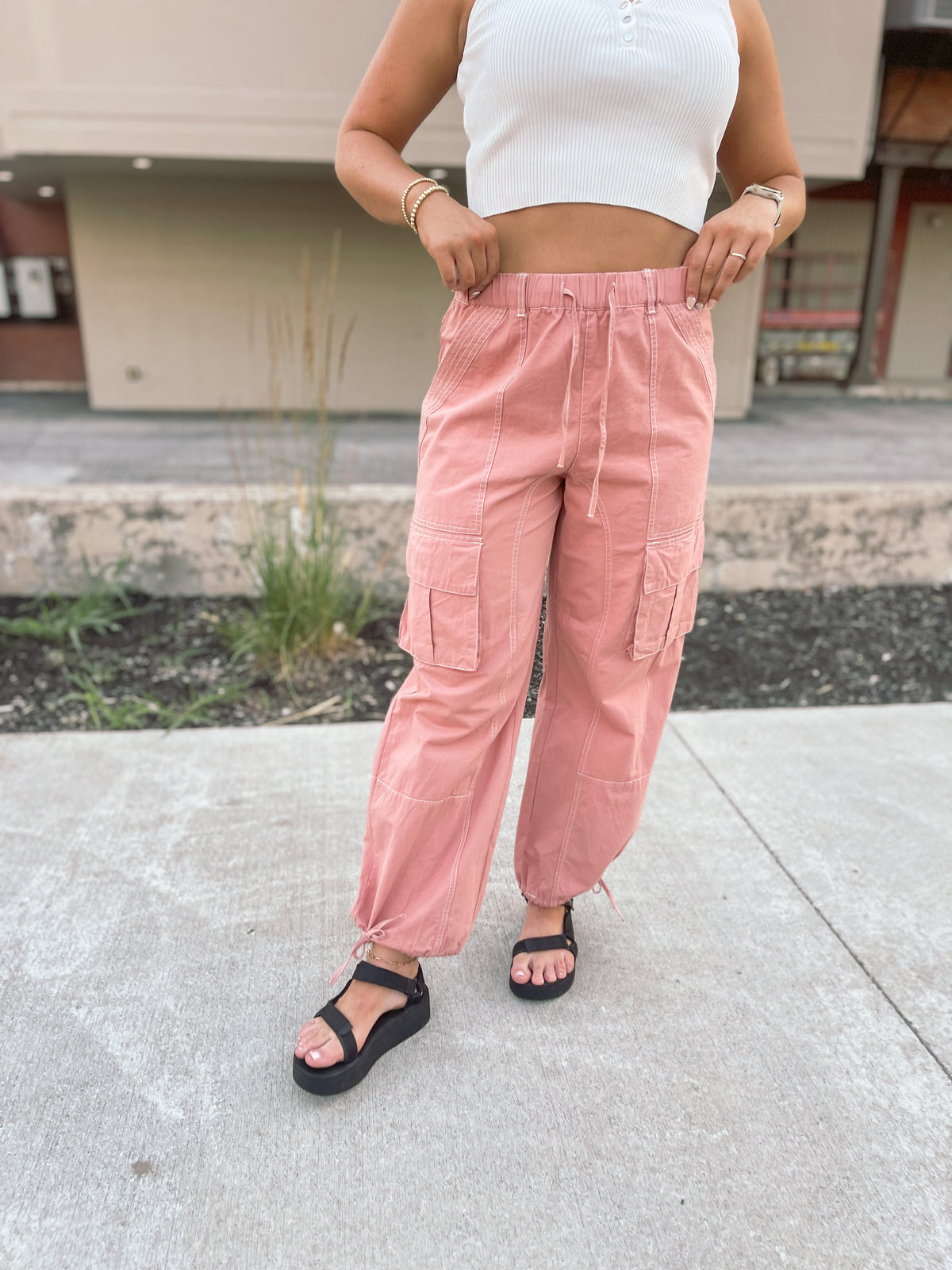 Salmon Cargo Pants