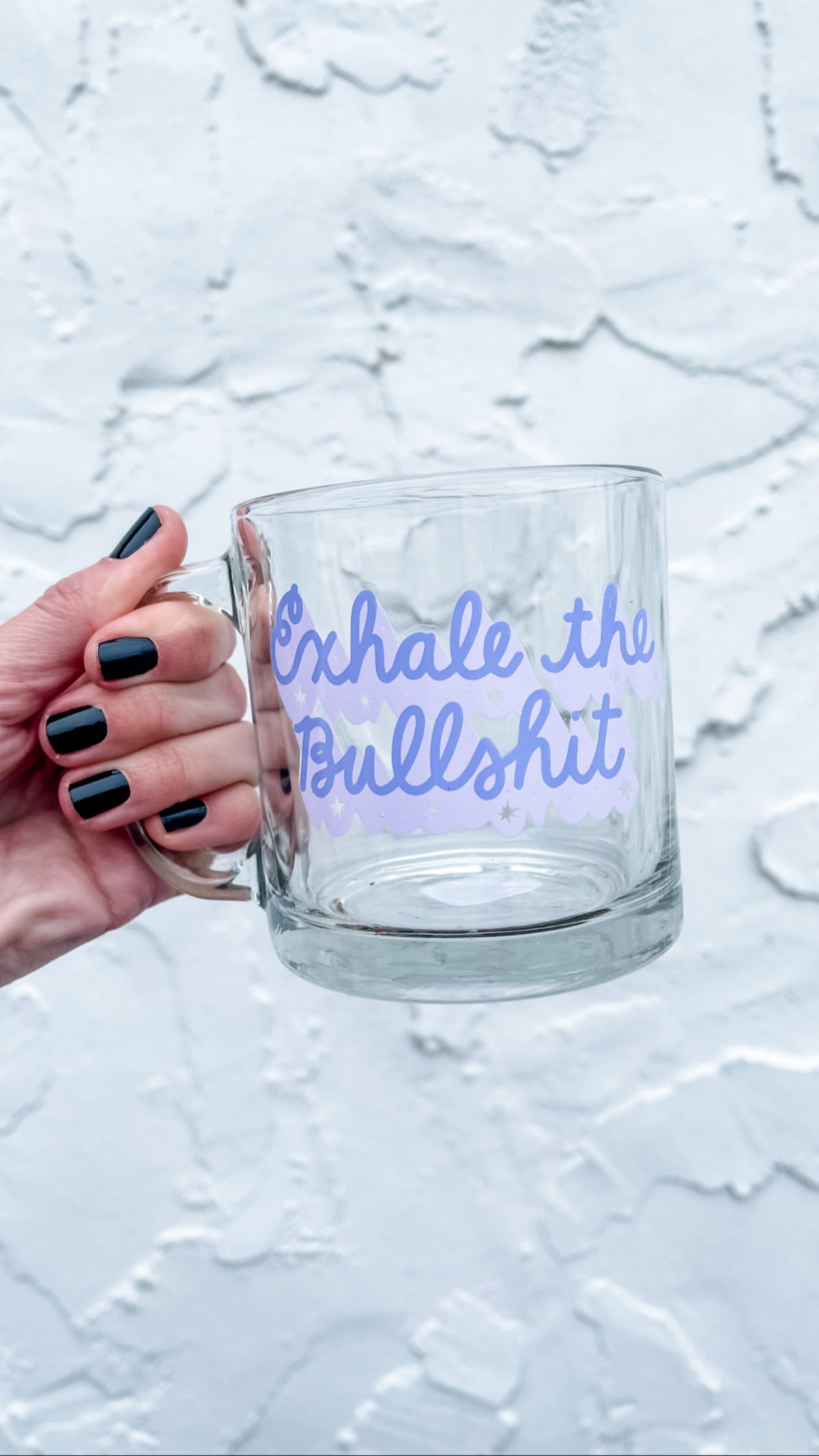 Printed Glass Coffee Mugs