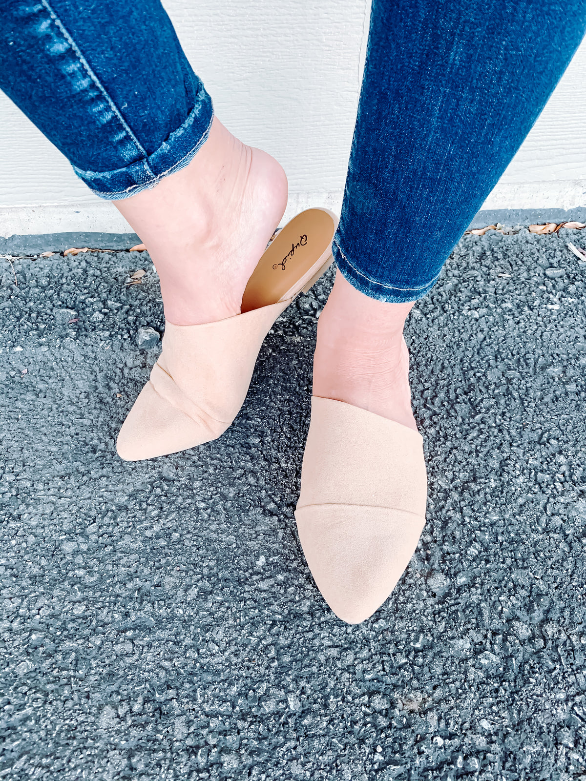 Swirl Toffee Suede Mule