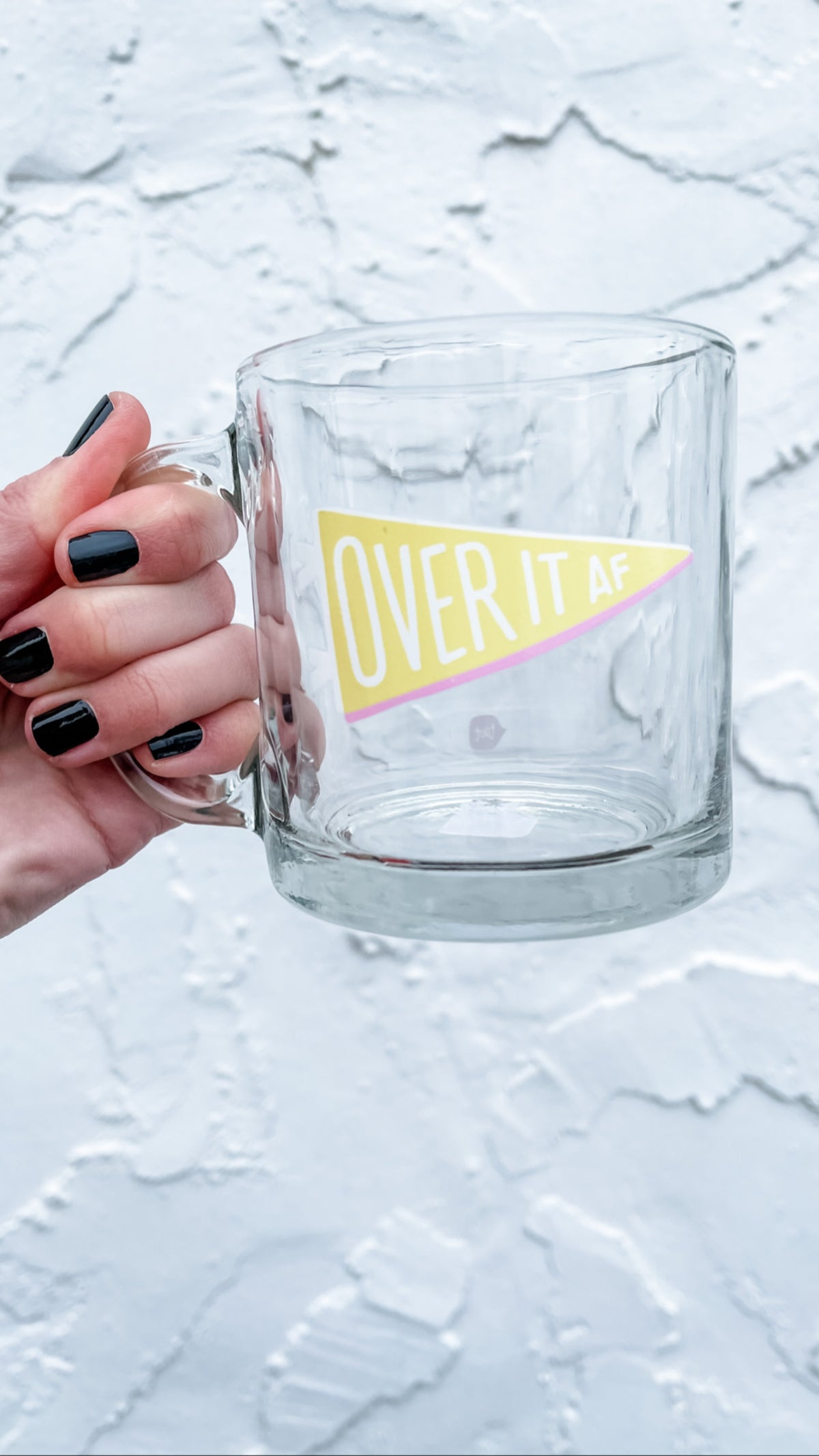 Printed Glass Coffee Mugs