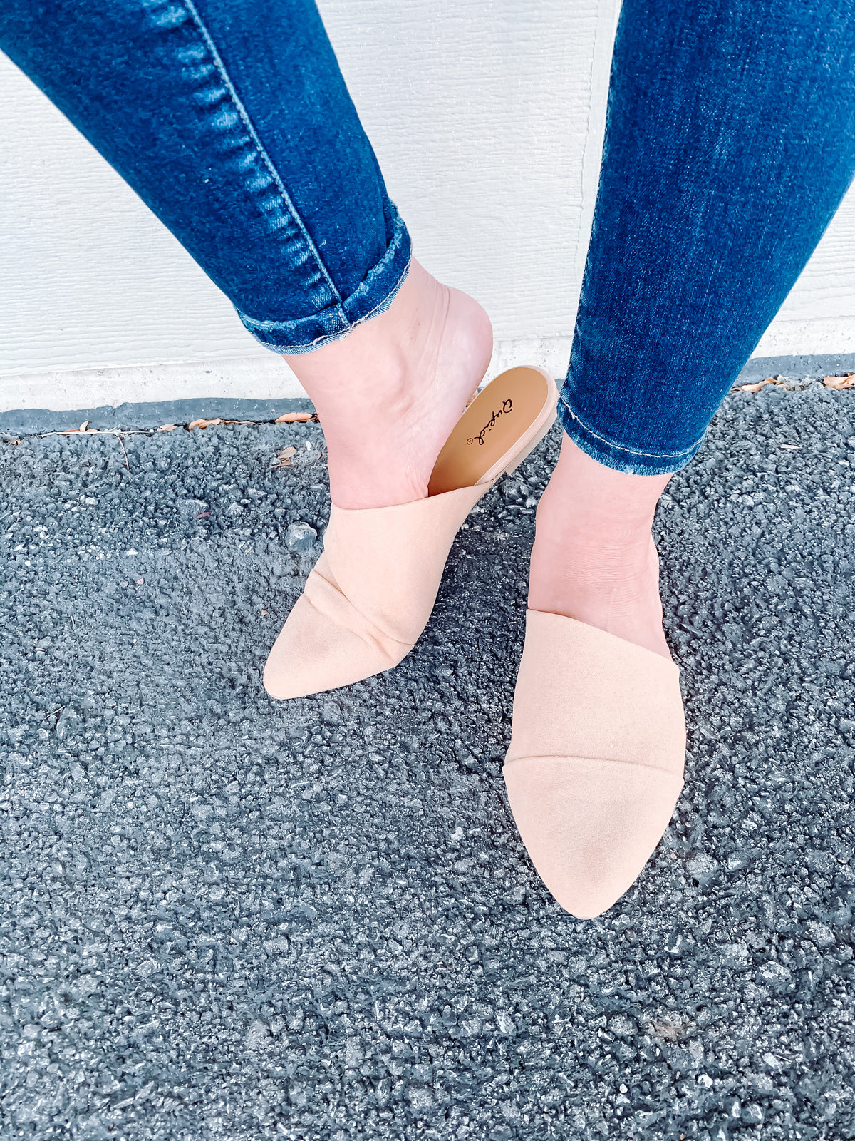 Swirl Toffee Suede Mule