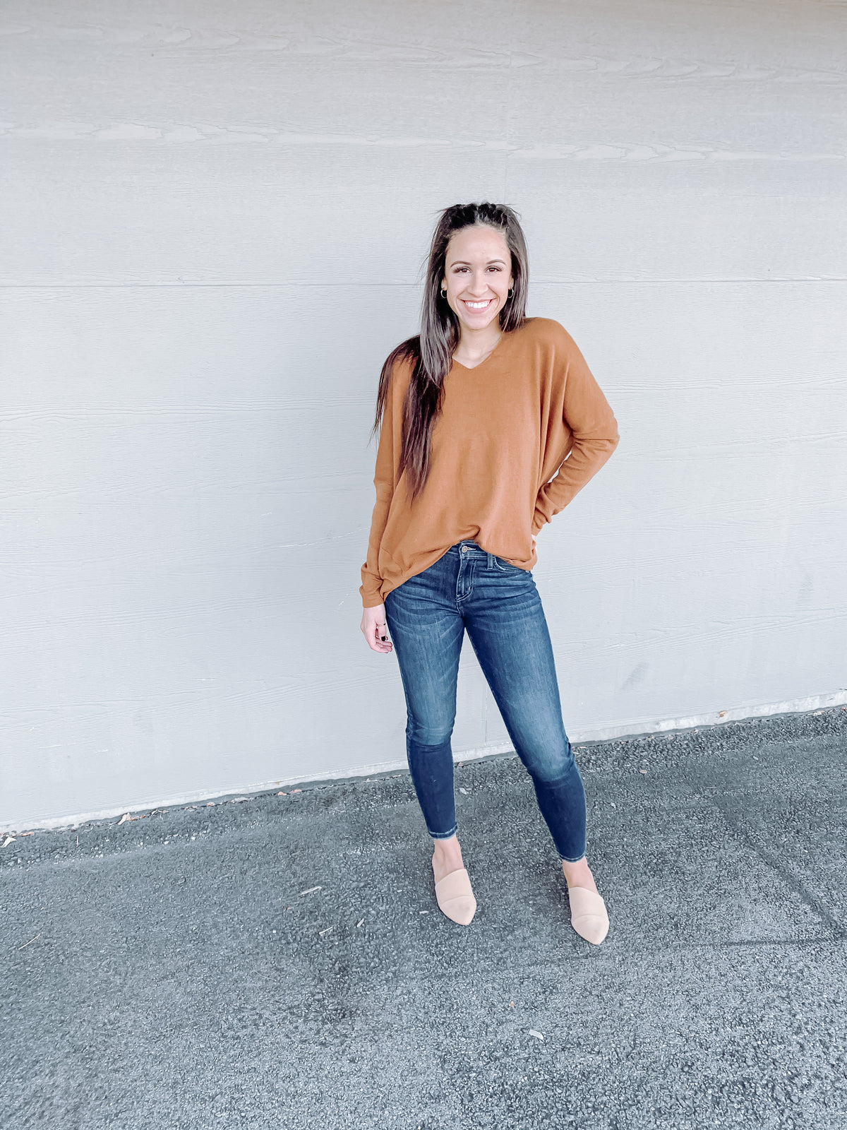 Swirl Toffee Suede Mule