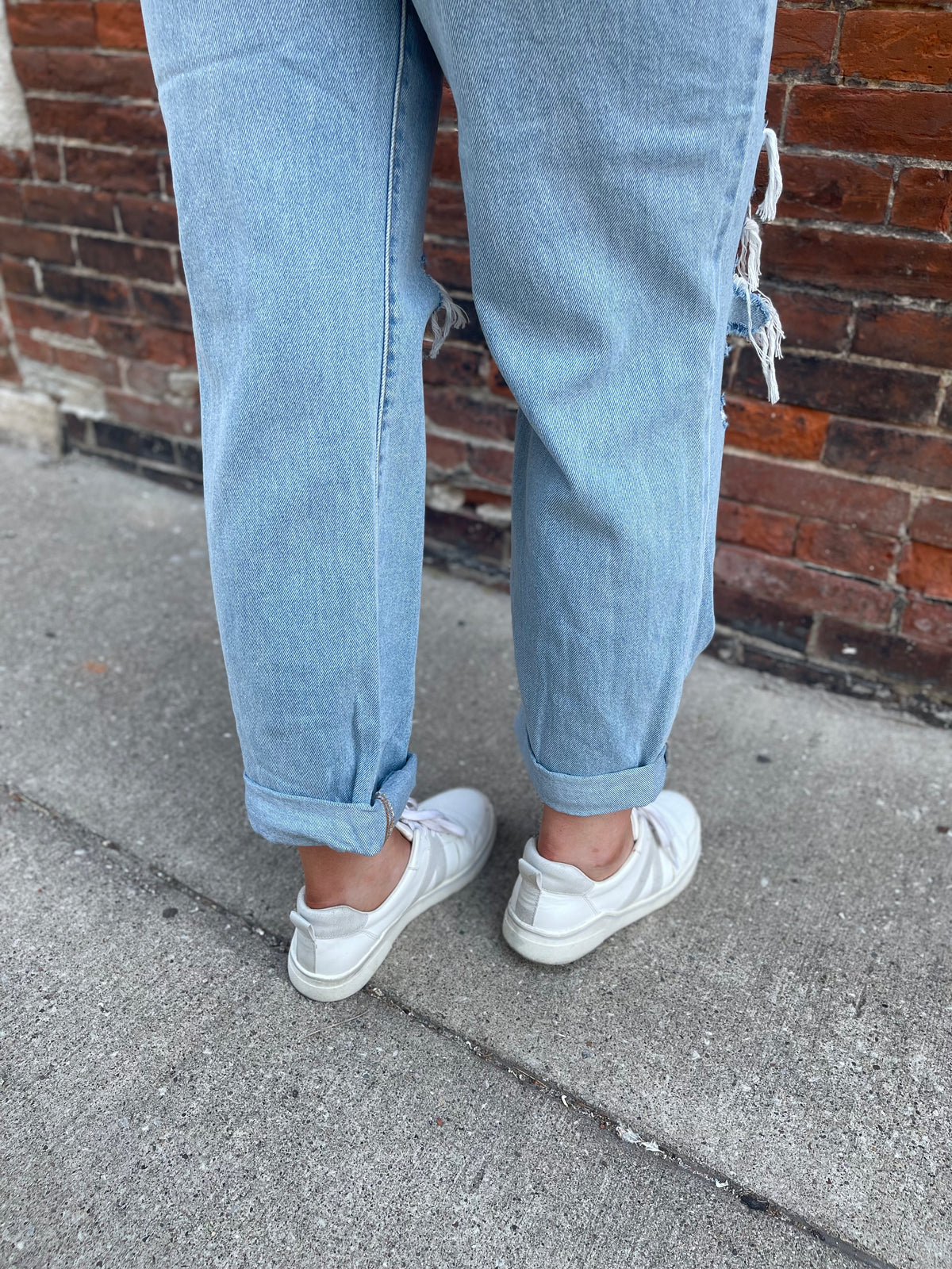 High Rise Relaxed Cuff Dad Jean