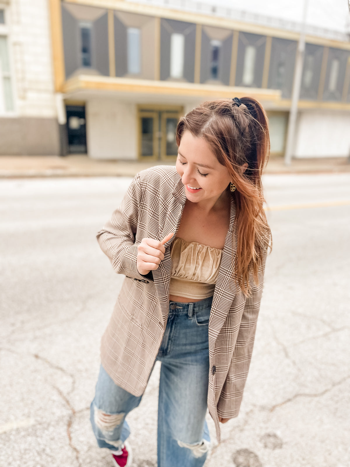 Velvet Stretch Tube Top