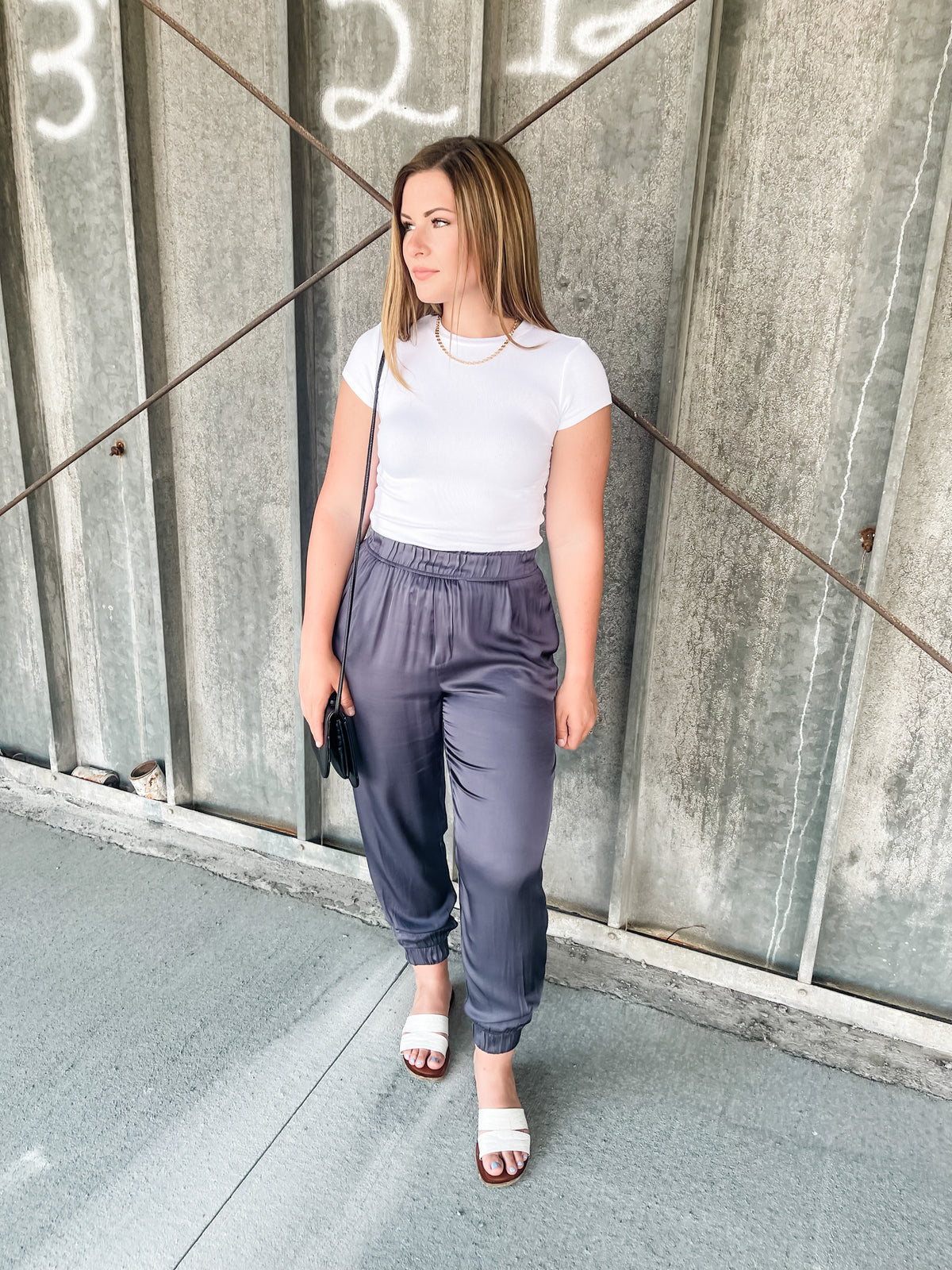 Ribbed Bodycon Cap Sleeve Tee
