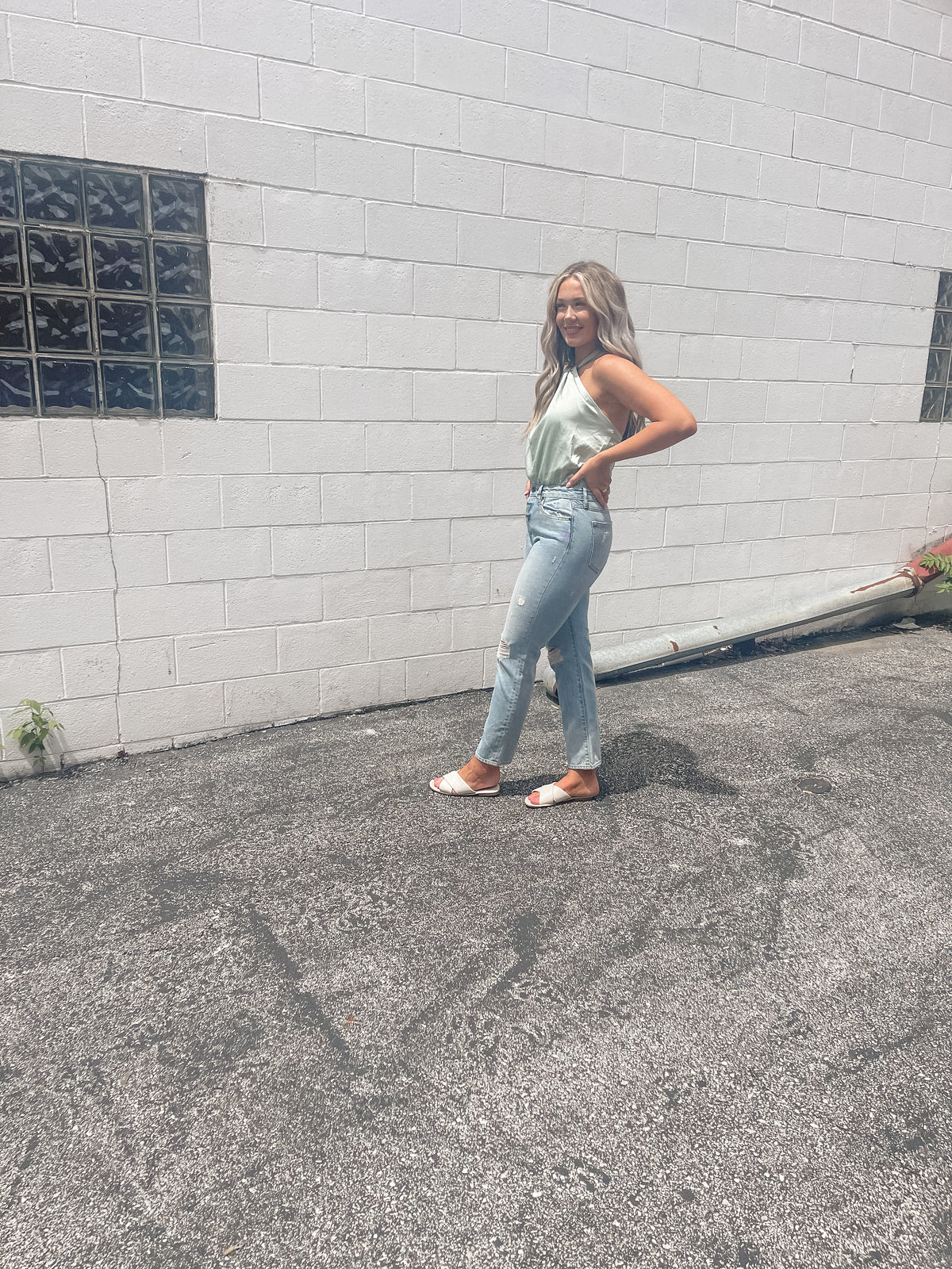 Tracey High Rise Straight Jeans