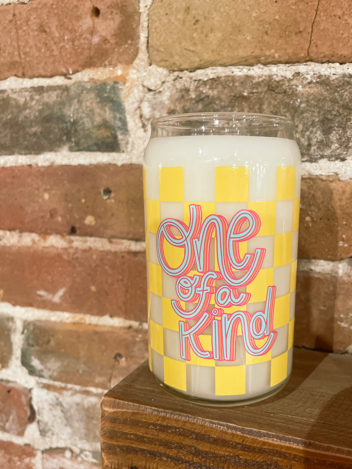 One of A Kind Can Glass Candle