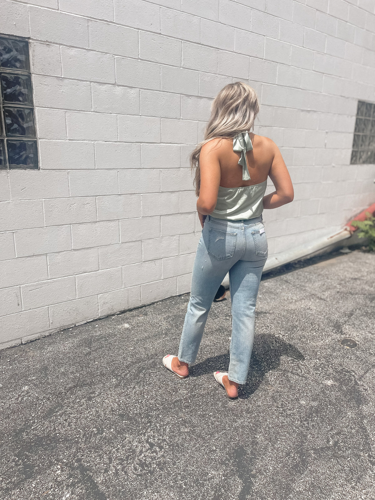 Tracey High Rise Straight Jeans