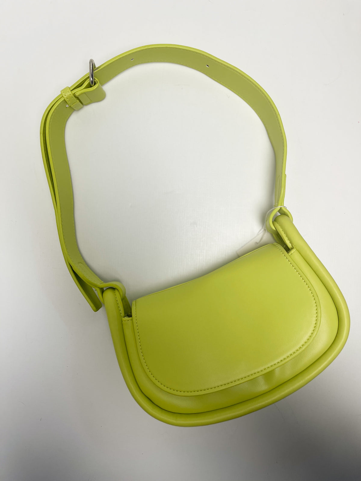 Lime Crossbody Bag with Flap