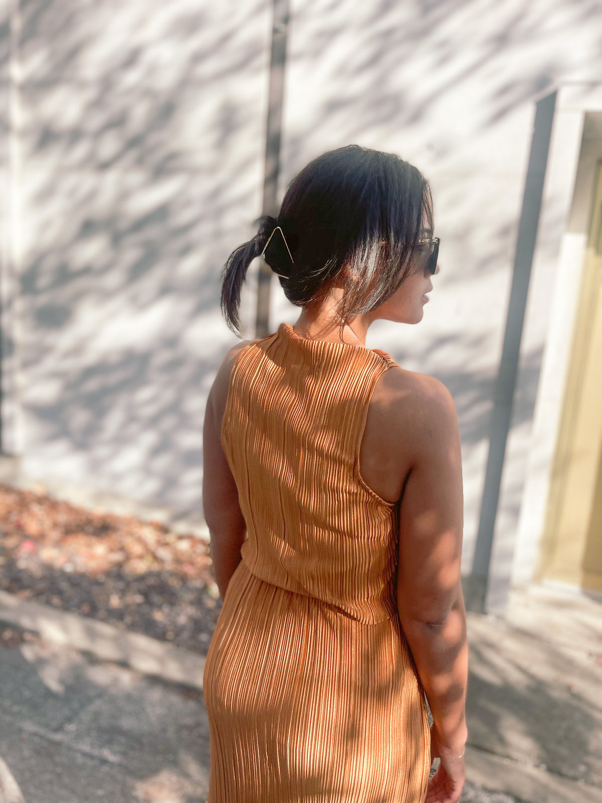 Ribbed Crop Top & Skirt Set