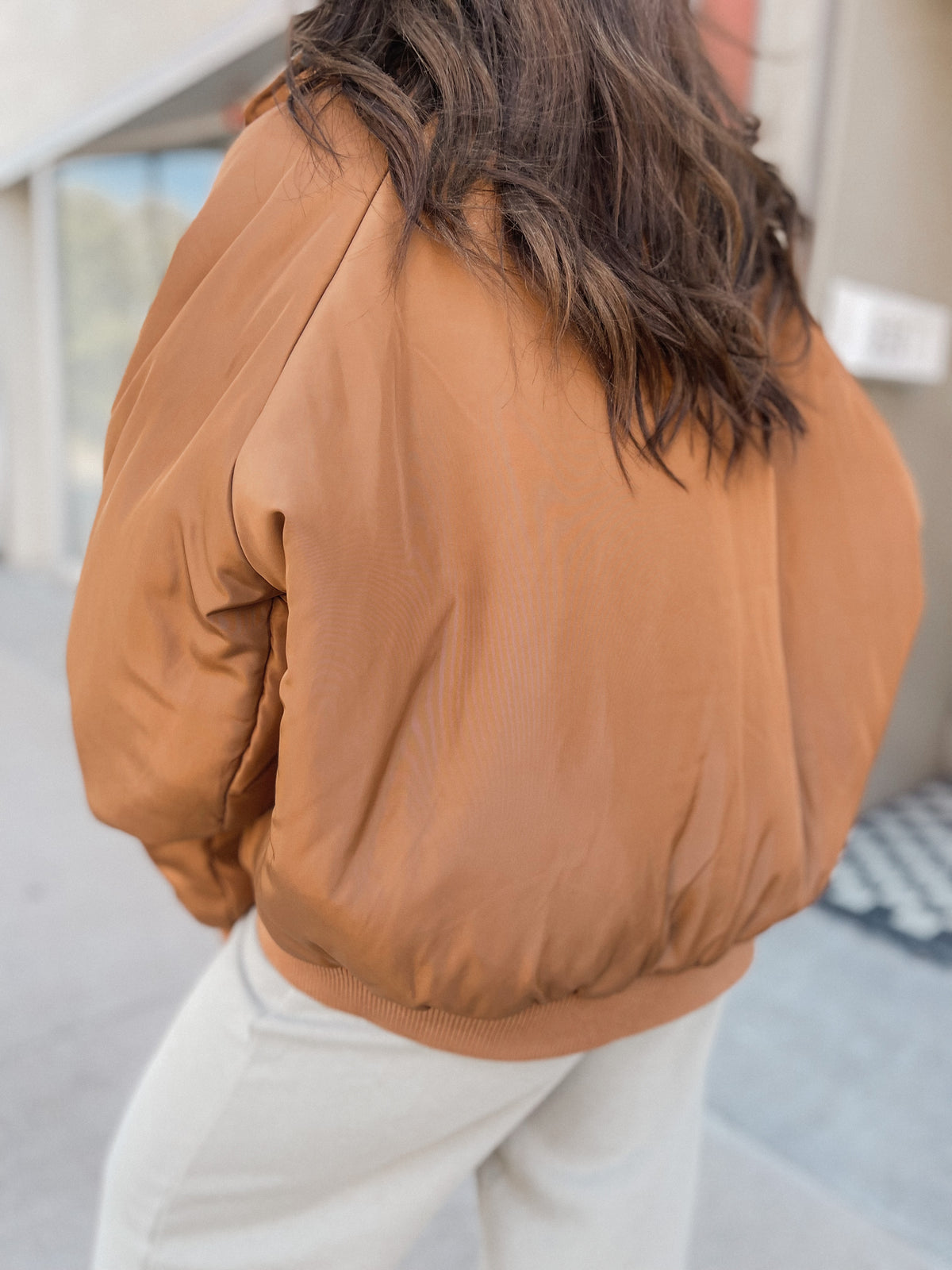 Mocha & Ivory Reversible Puffer Coat