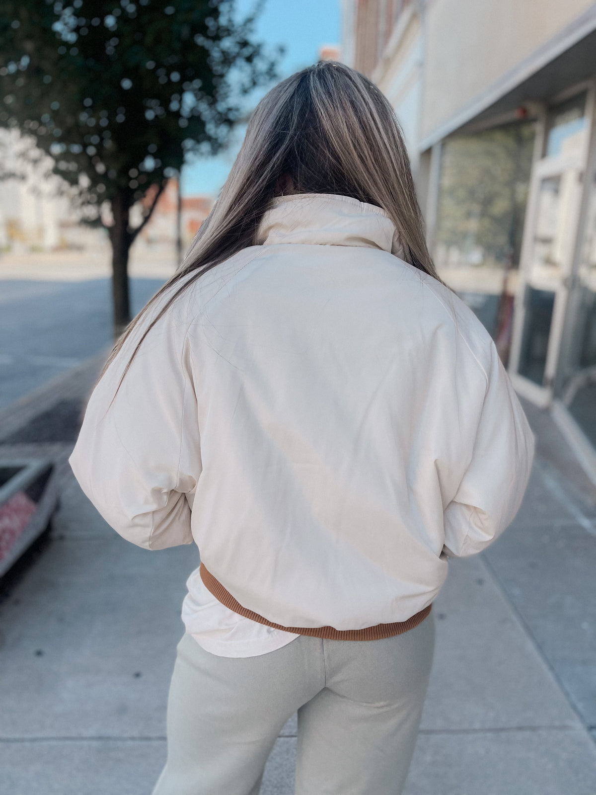 Mocha & Ivory Reversible Puffer Coat