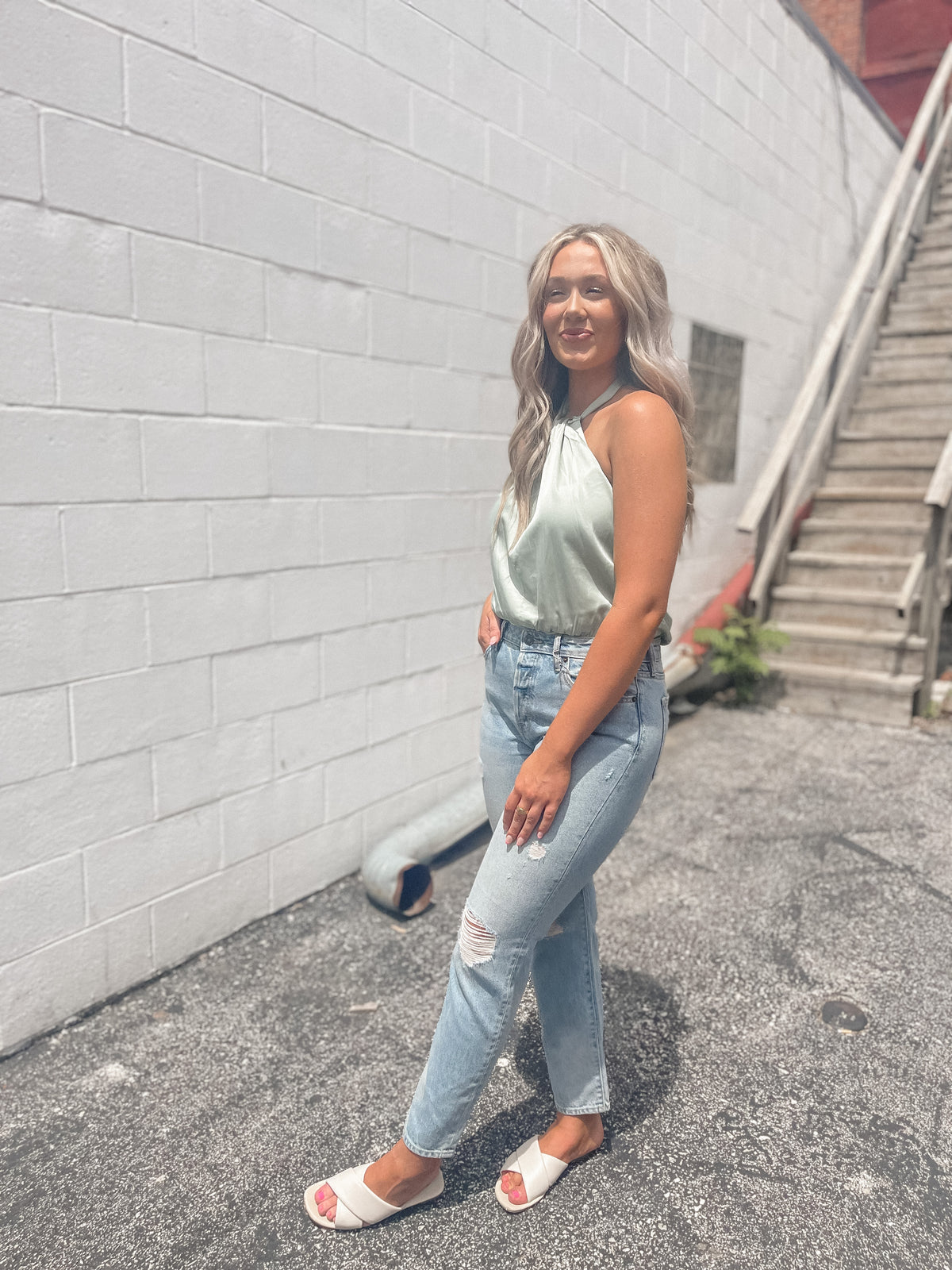 Tracey High Rise Straight Jeans