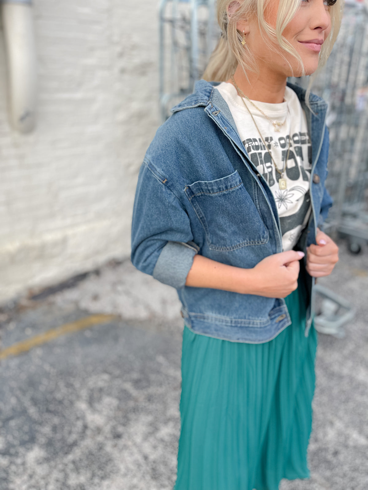 Rowan Cropped Denim Jacket