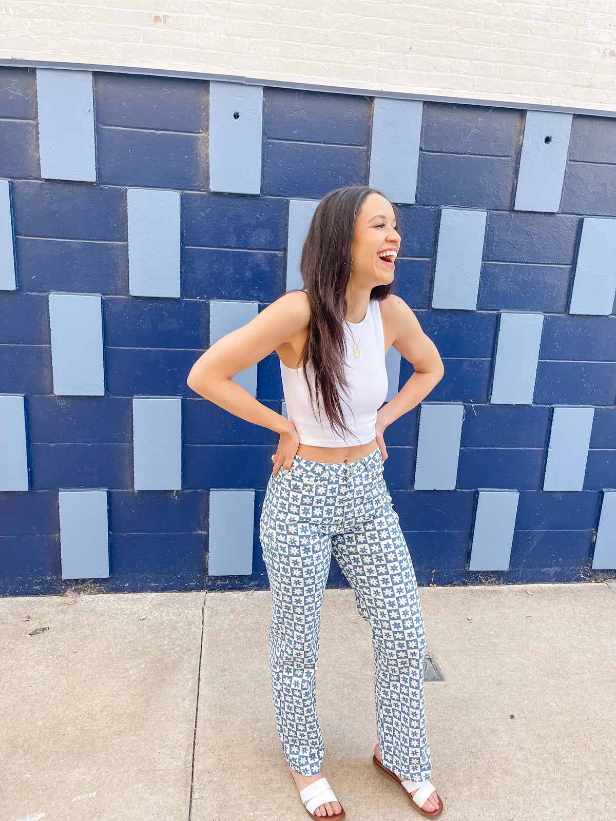 White Thick Rib Crop Tank