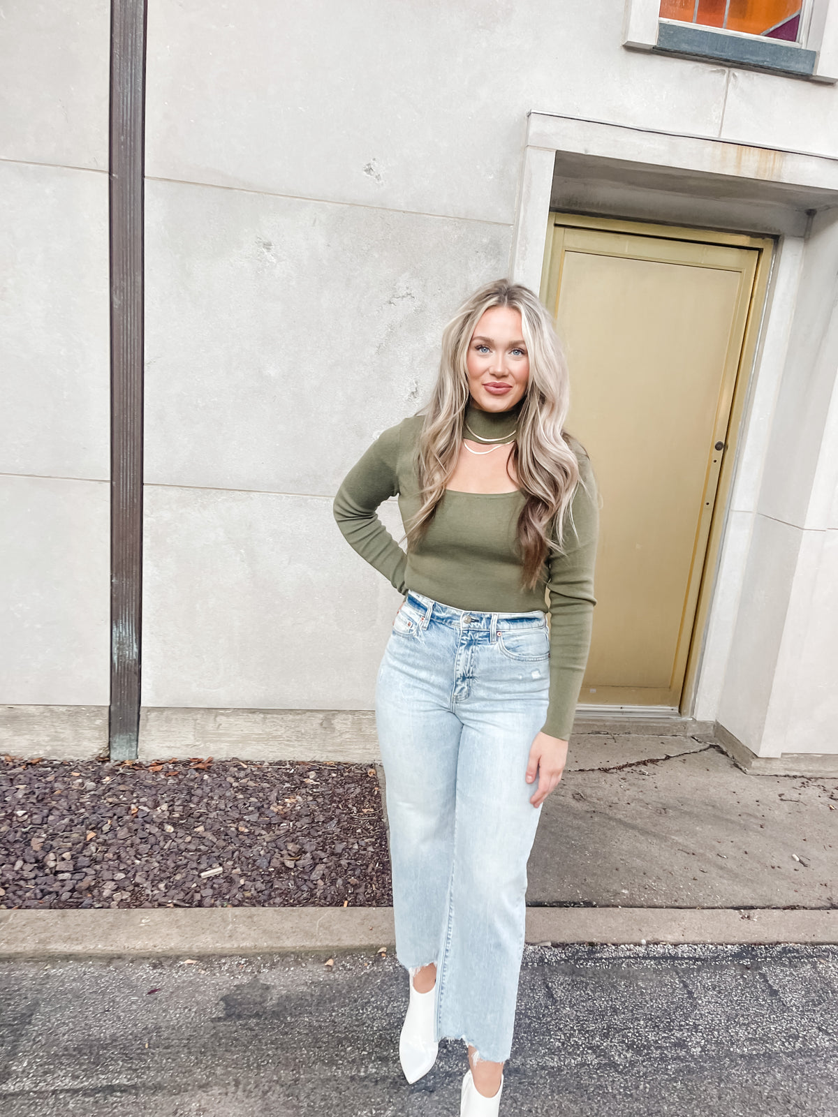 Pleaser High Rise Wide Ankle Jeans