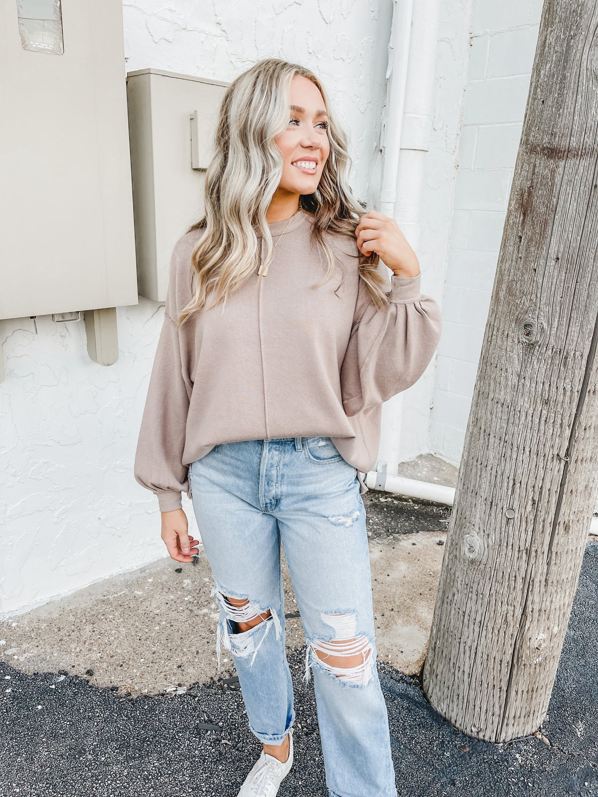 High Rise Relaxed Cuff Dad Jean