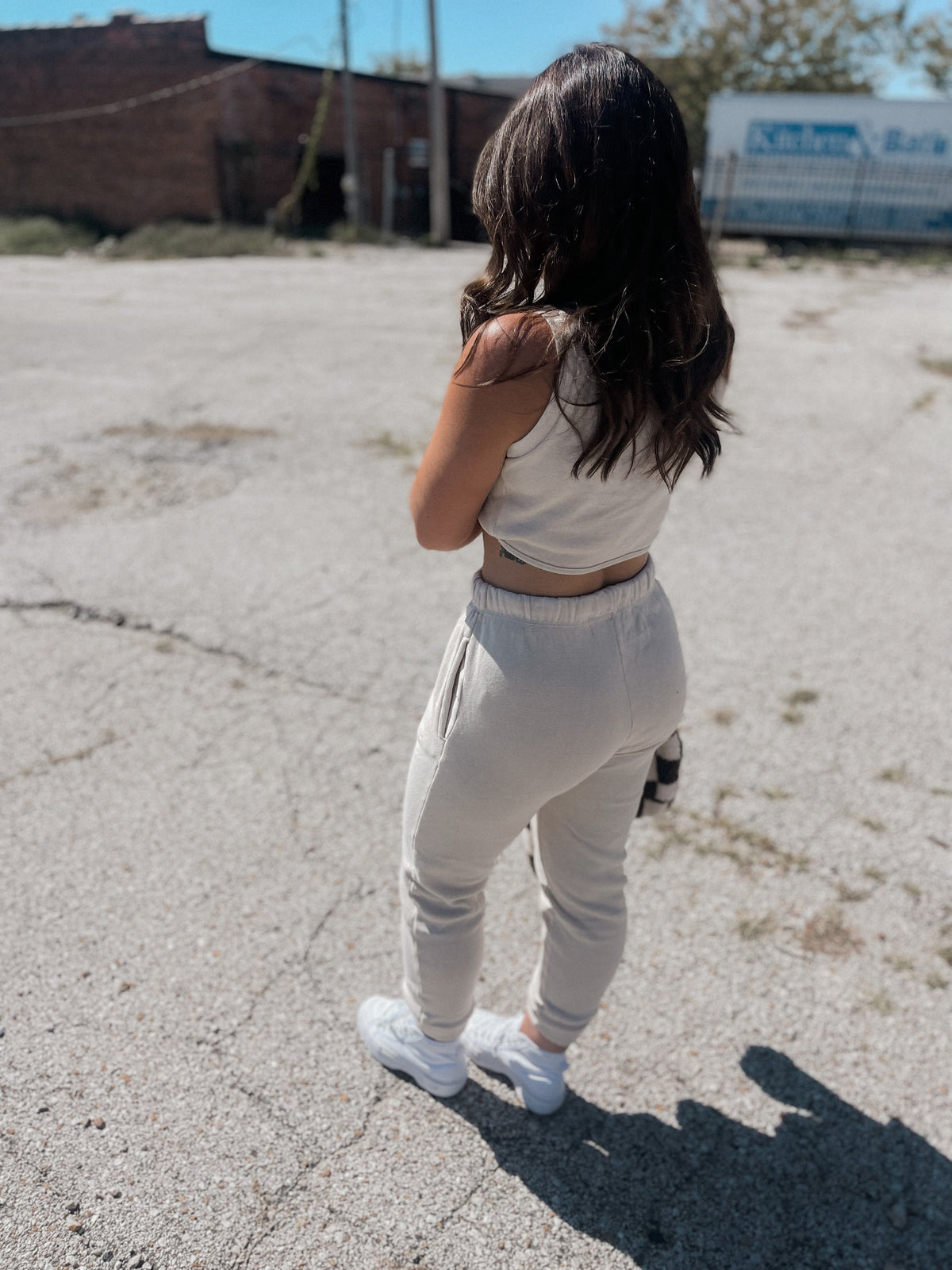 Pearl Burnout Surplice Crop Top