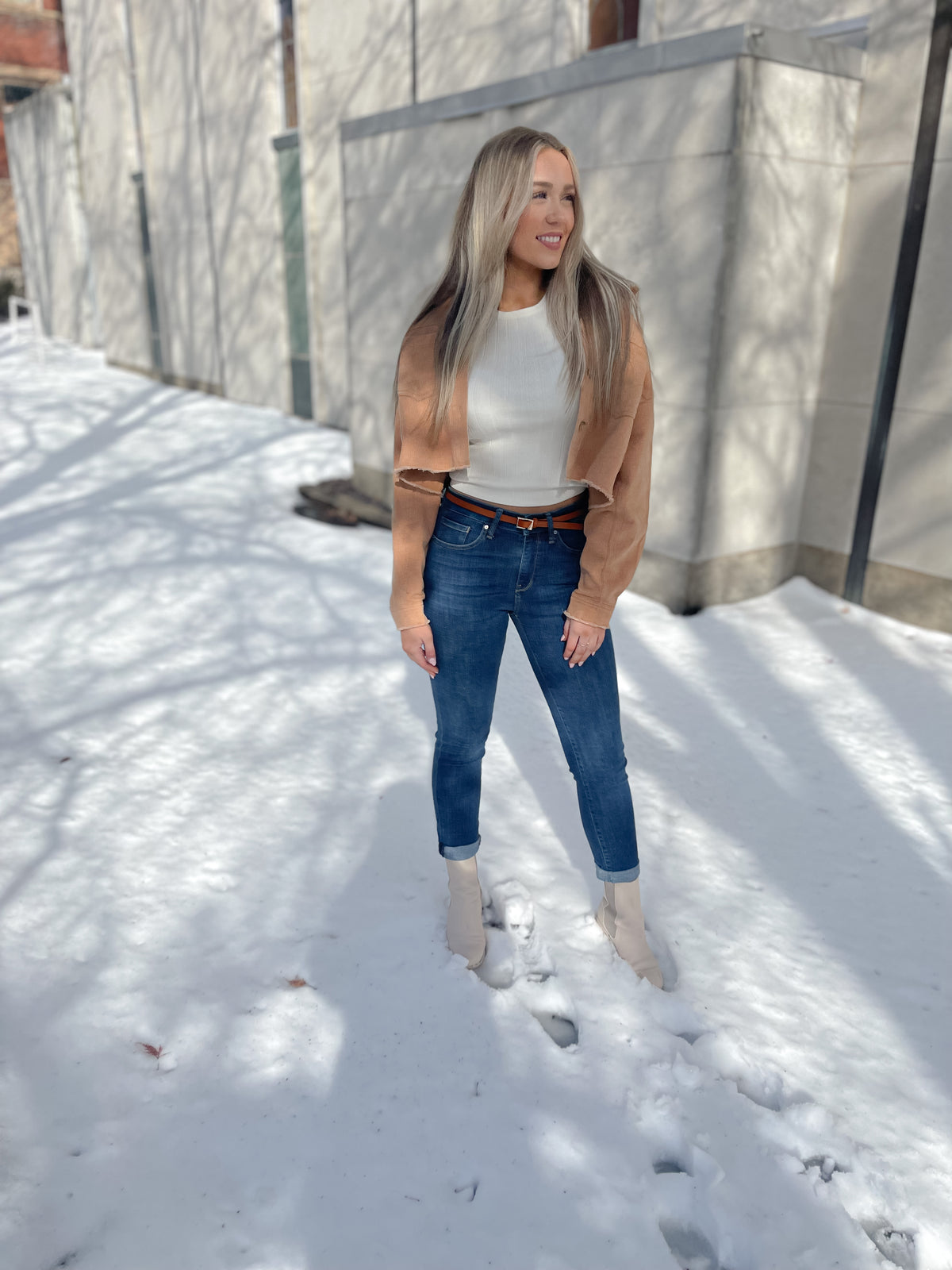Kathleen High Rise Slim Boyfriend
