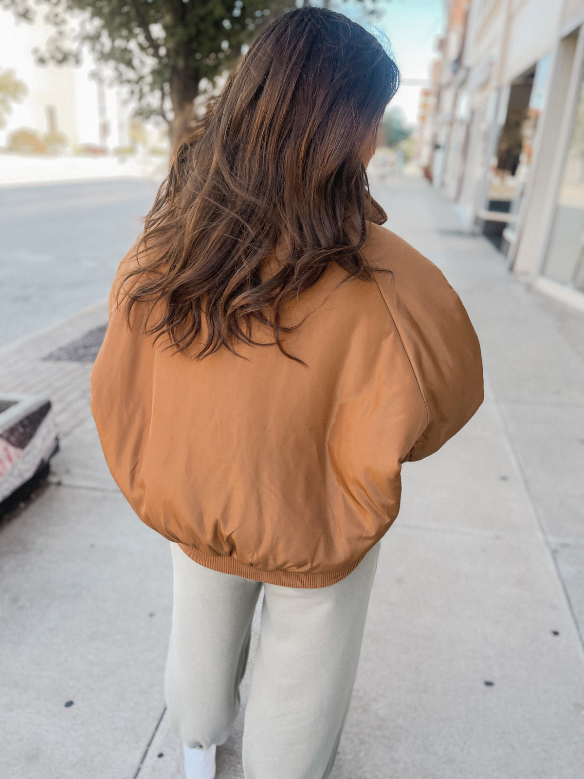 Mocha & Ivory Reversible Puffer Coat