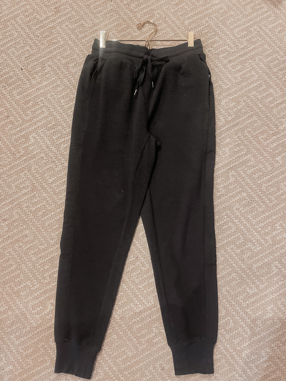 Contrast Quilted Joggers