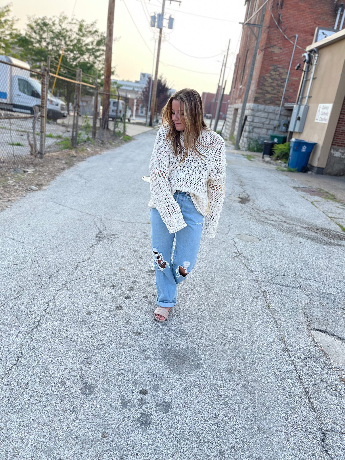 High Rise Relaxed Cuff Dad Jean