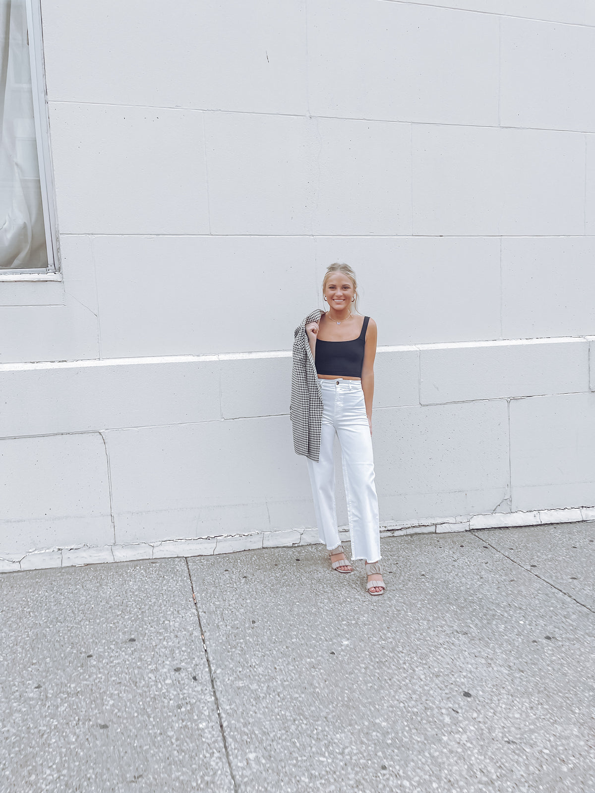 Free Fall High-Waist Pants - Salt Crystal