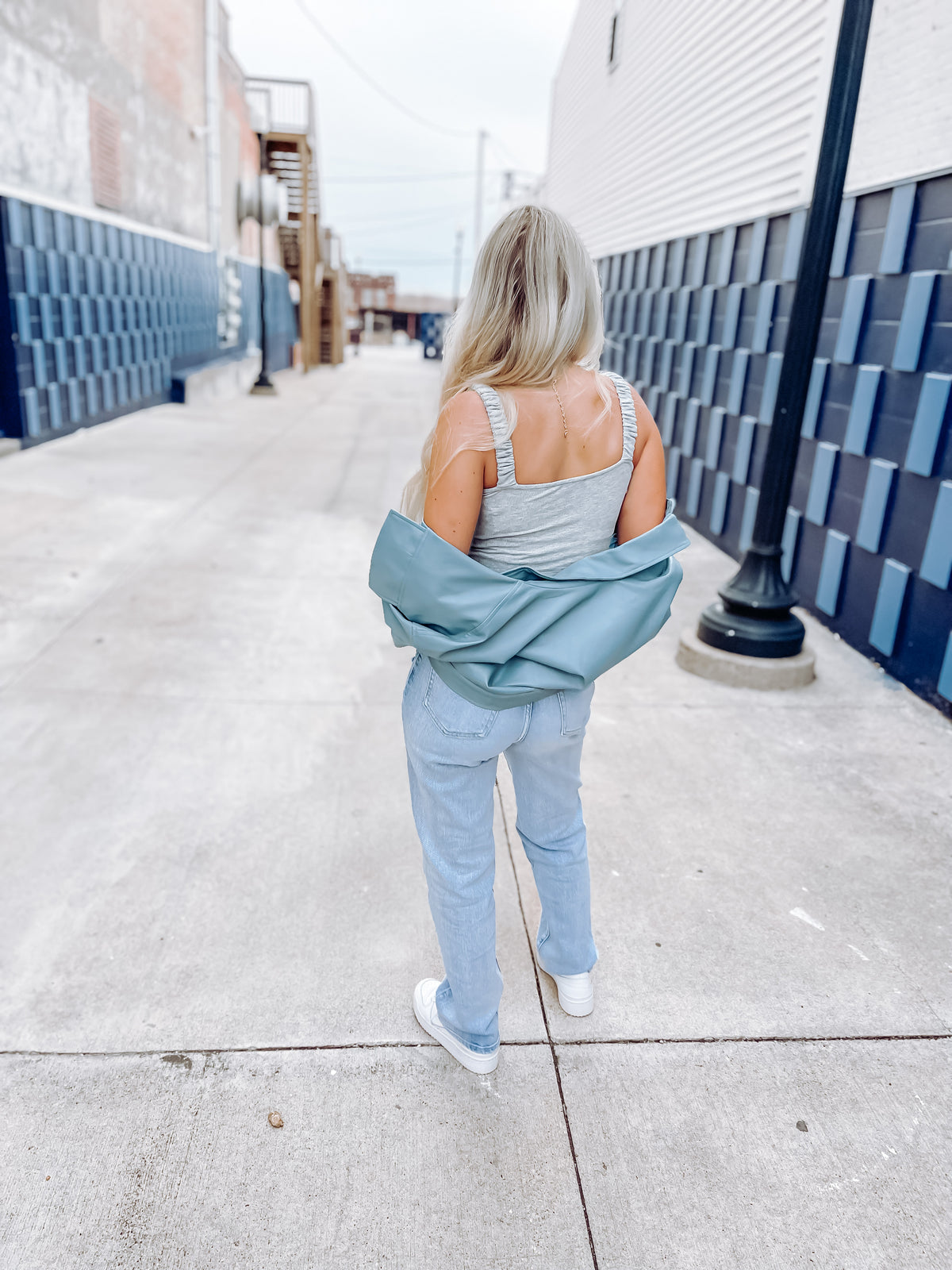 Grey Ruched Front Crop Top