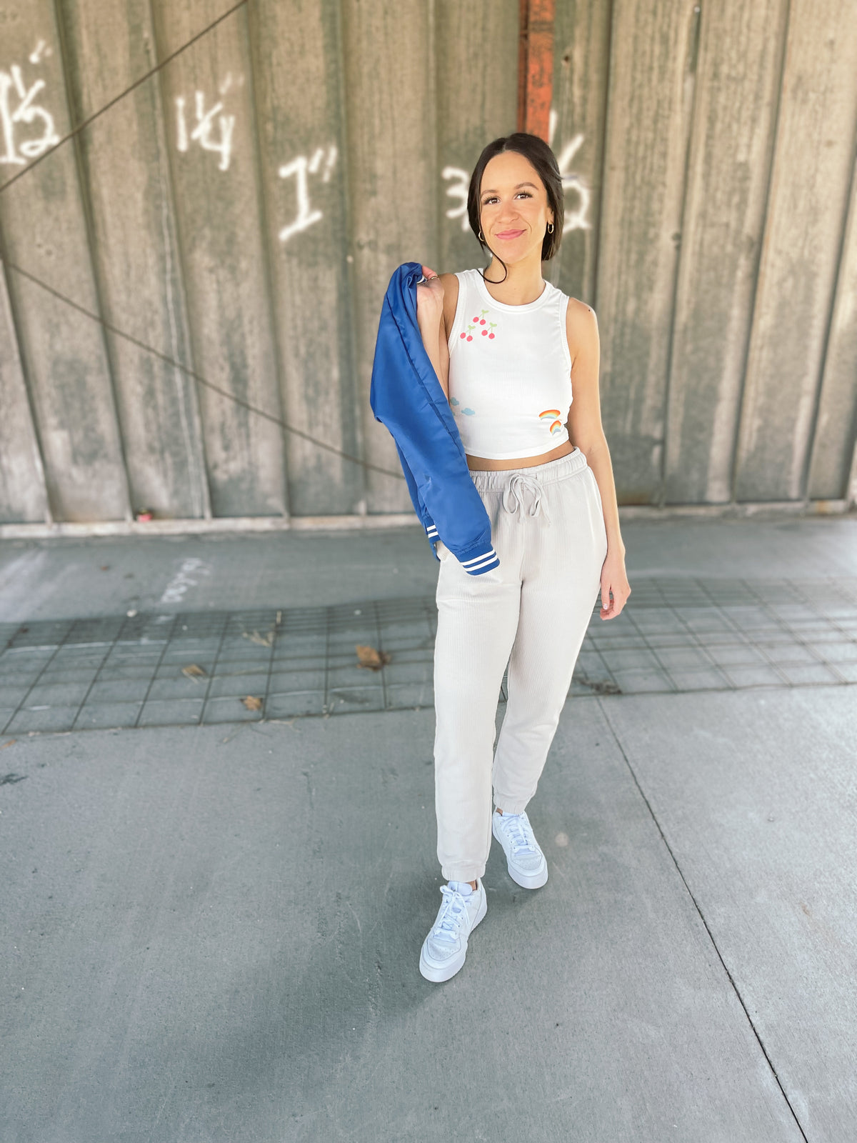 Mineral Washed Ribbed Joggers