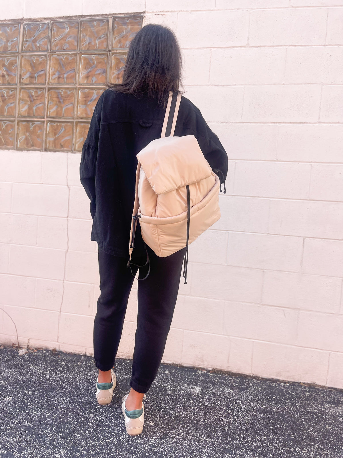 Puffer Backpack - Sand