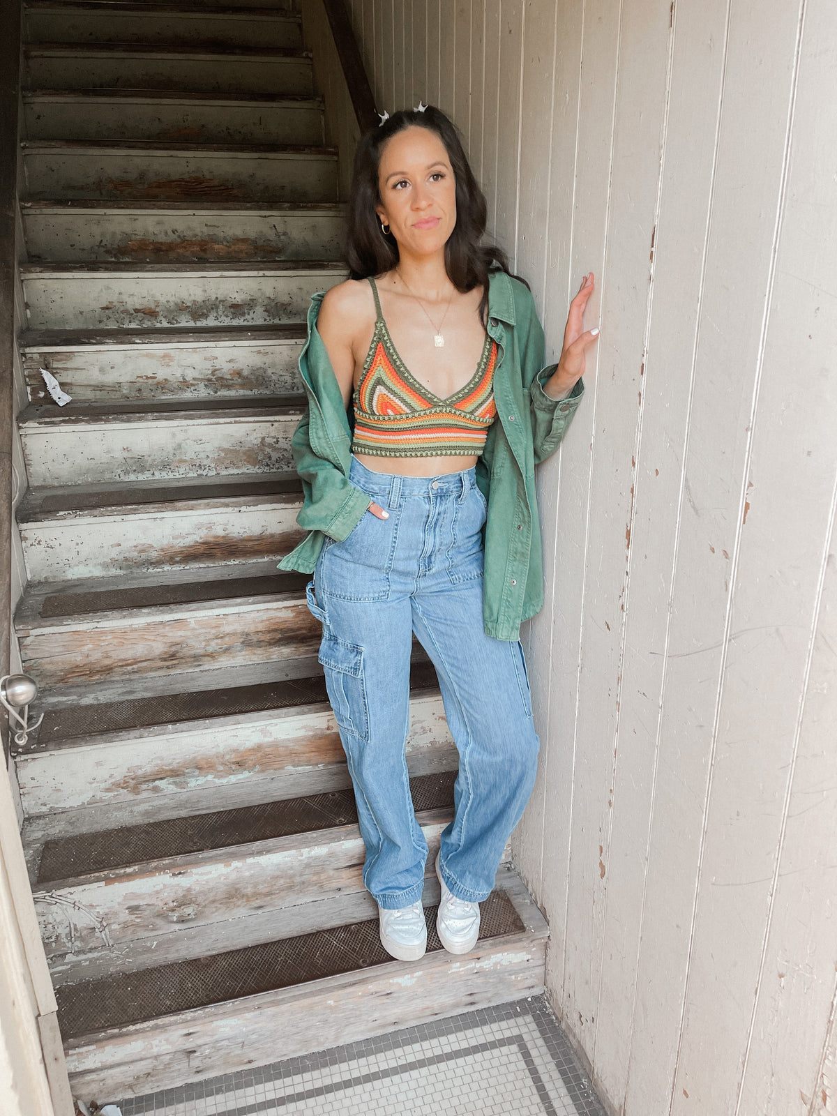 Crochet Knit Crop Top