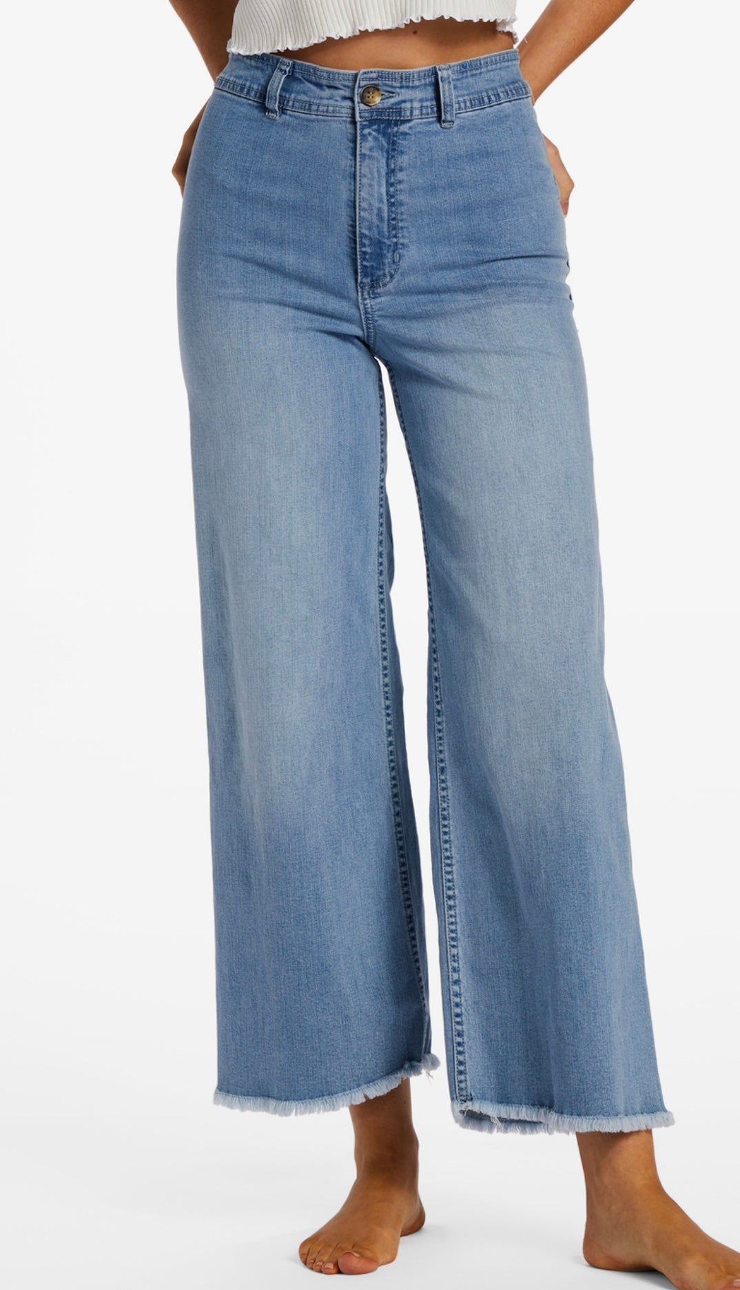 Free Fall Indigo Wide-Leg Jeans