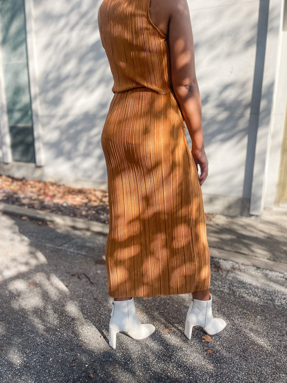 Ribbed Crop Top & Skirt Set