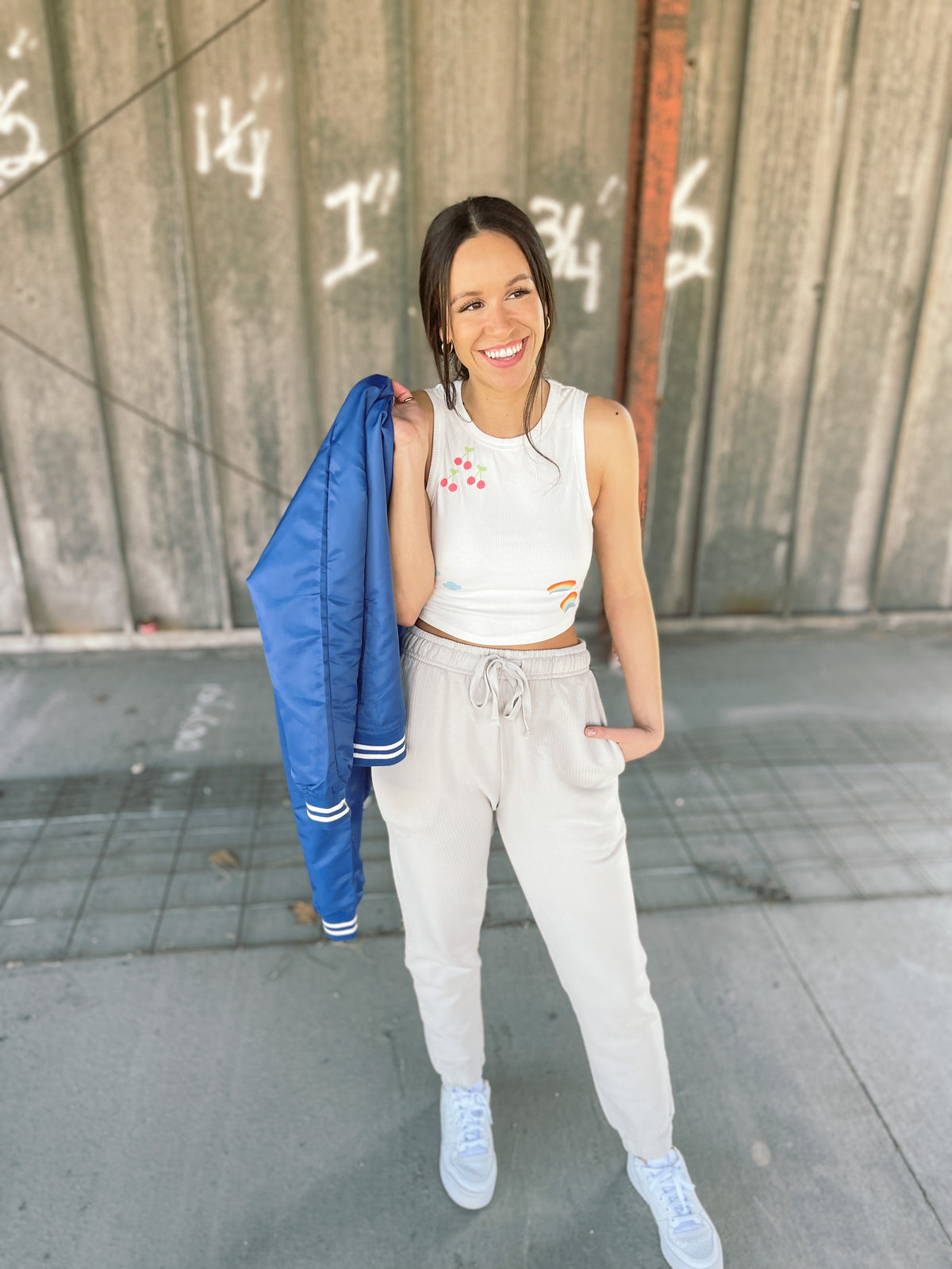 Mineral Washed Ribbed Joggers